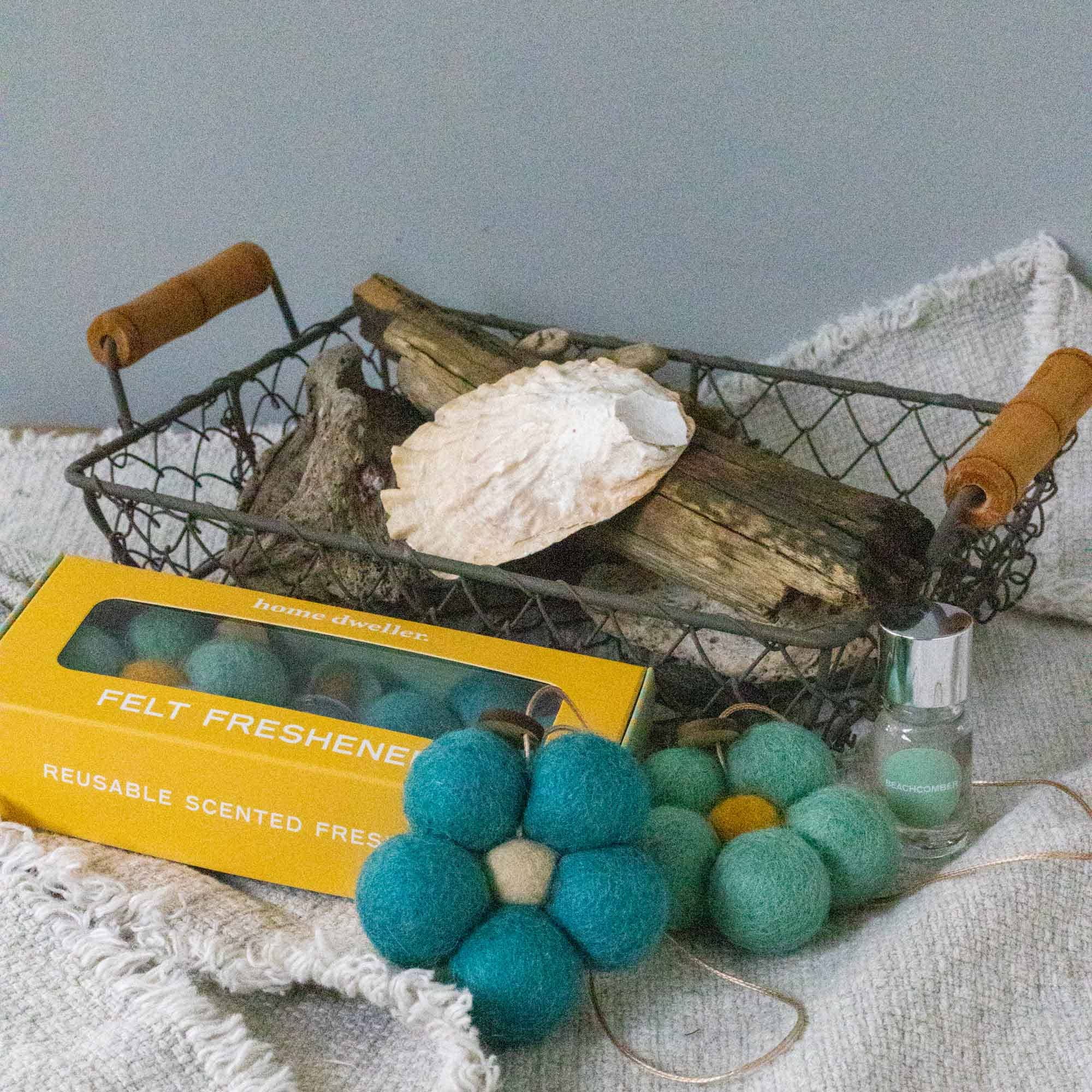 Beachcomber Felt Flower Fresheners by Home Dweller - Ivy & Wood