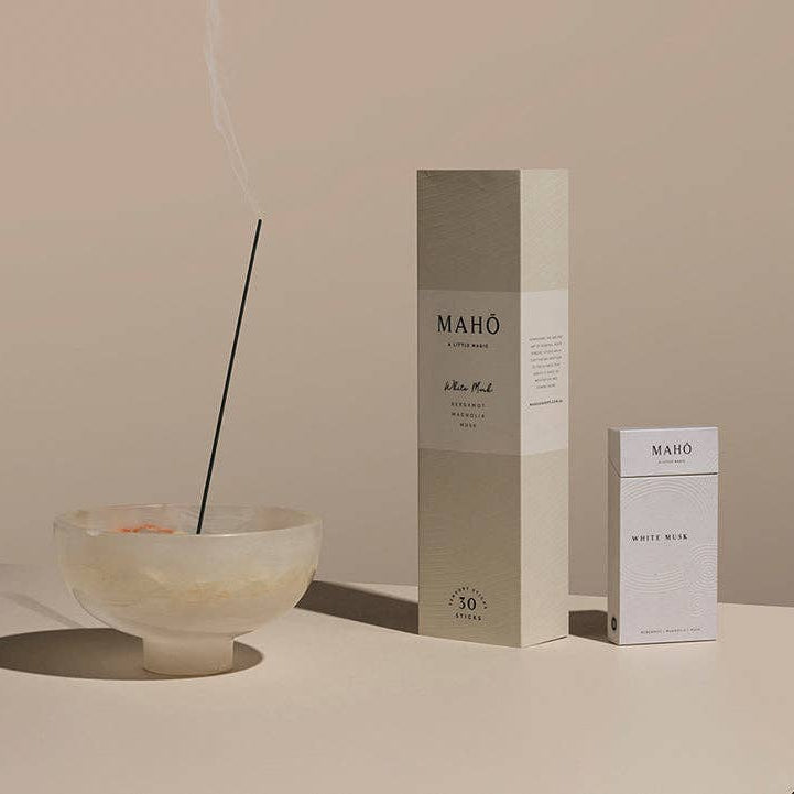 White Musk Incense Sticks by MAHŌ