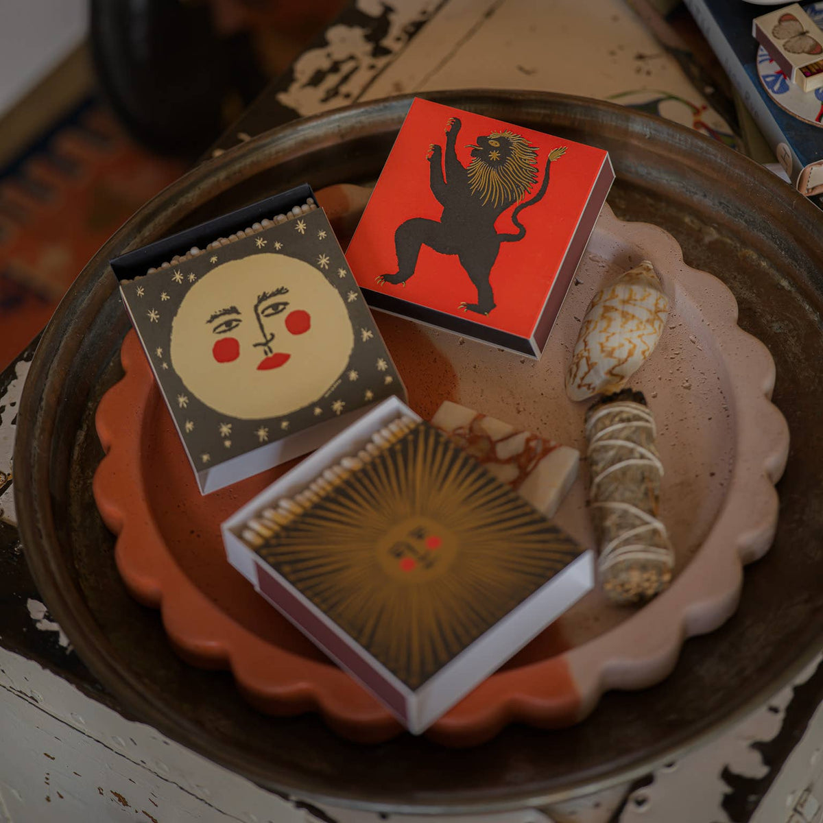 Golden Sun Luxury Matches by Archivist Gallery