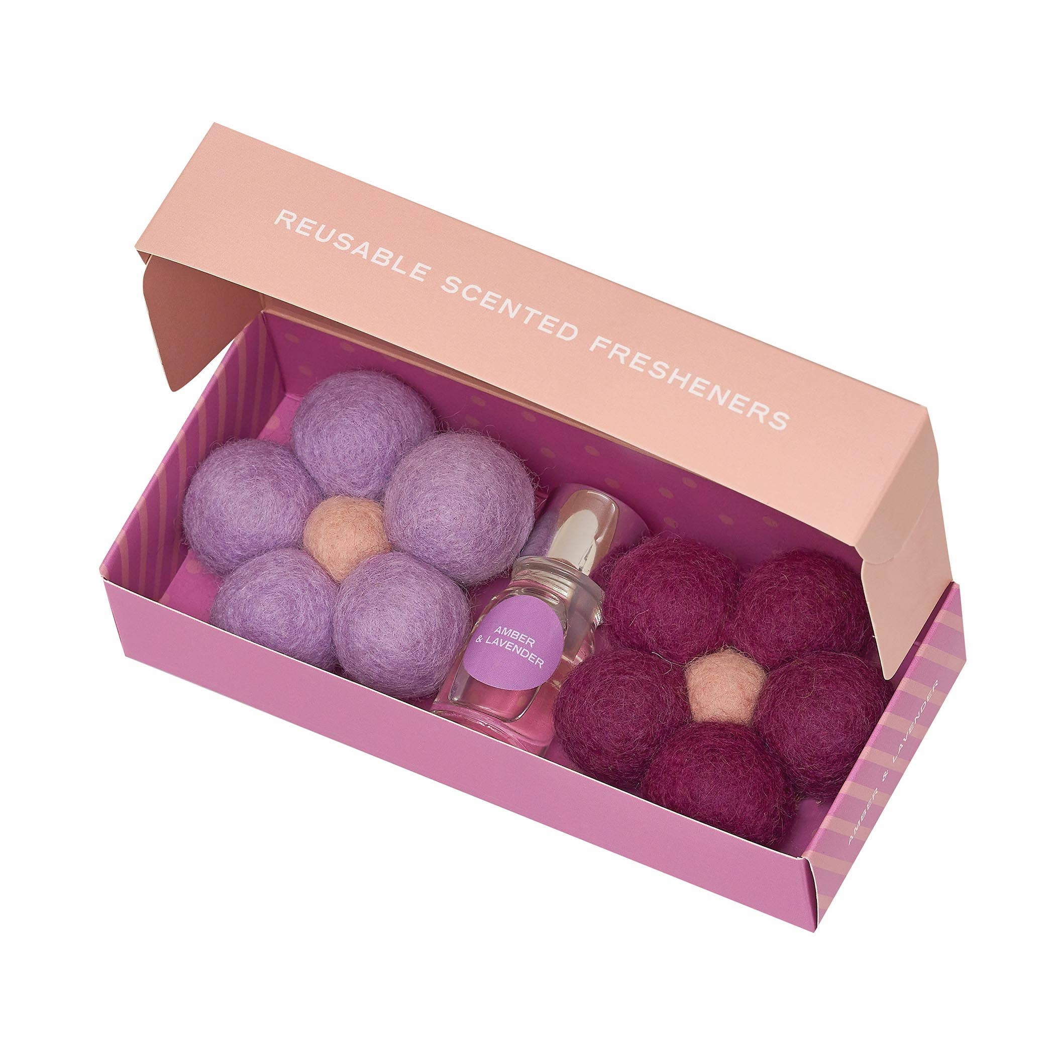 Amber & Lavender Felt Flower Fresheners by Home Dweller - Ivy & Wood