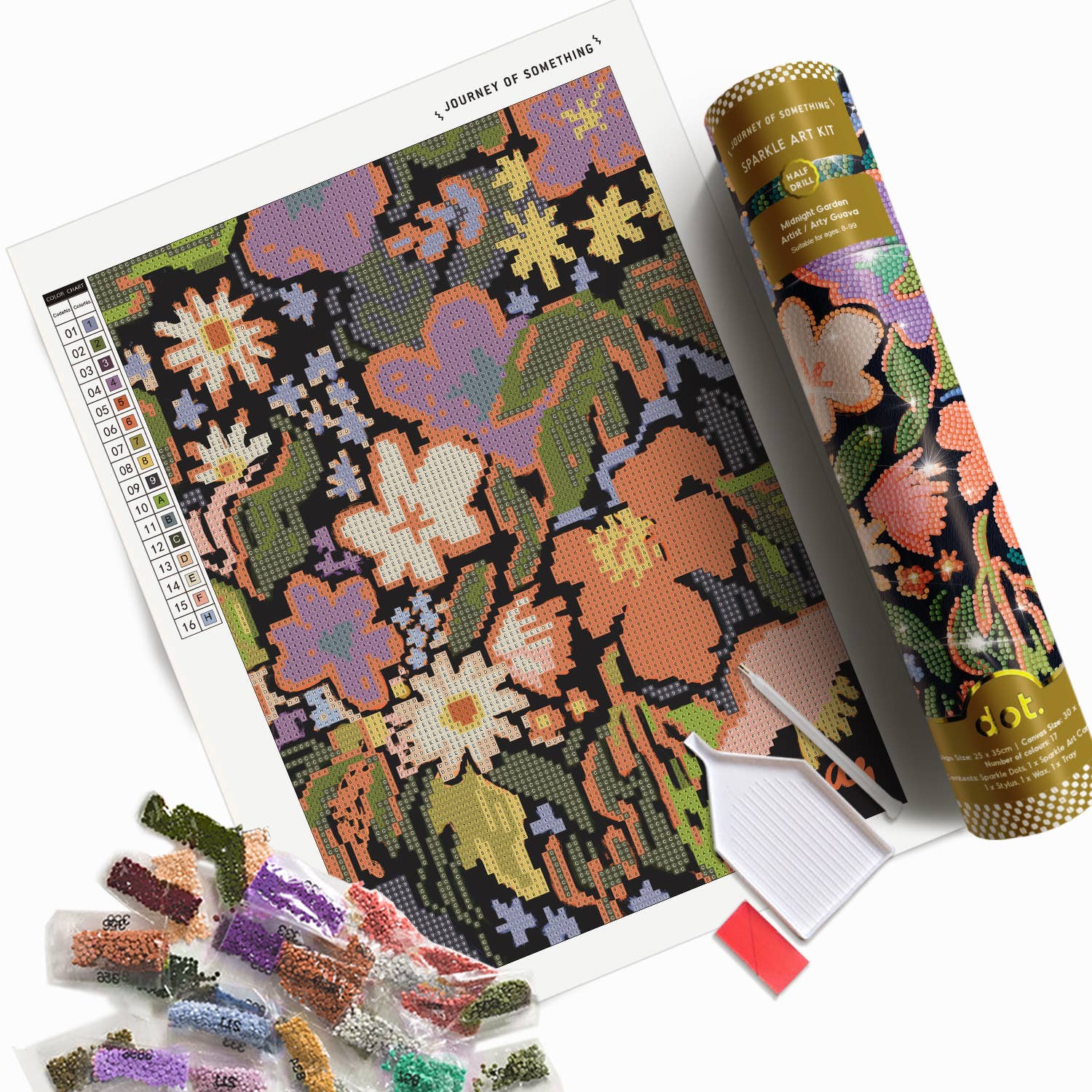 Midnight Garden Sparkle Art Kit
