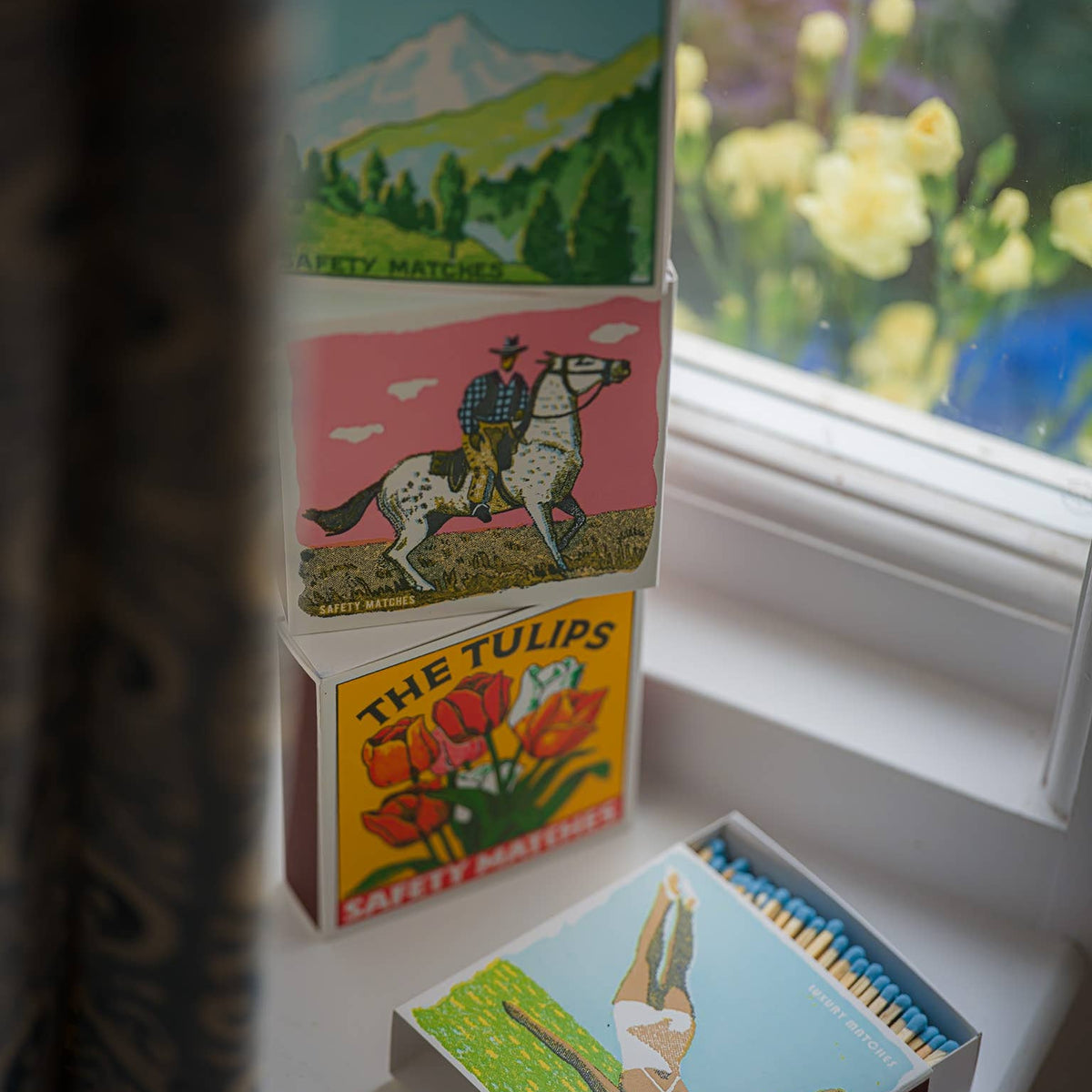 Pink Cowboy Luxury Matches by Archivist Gallery