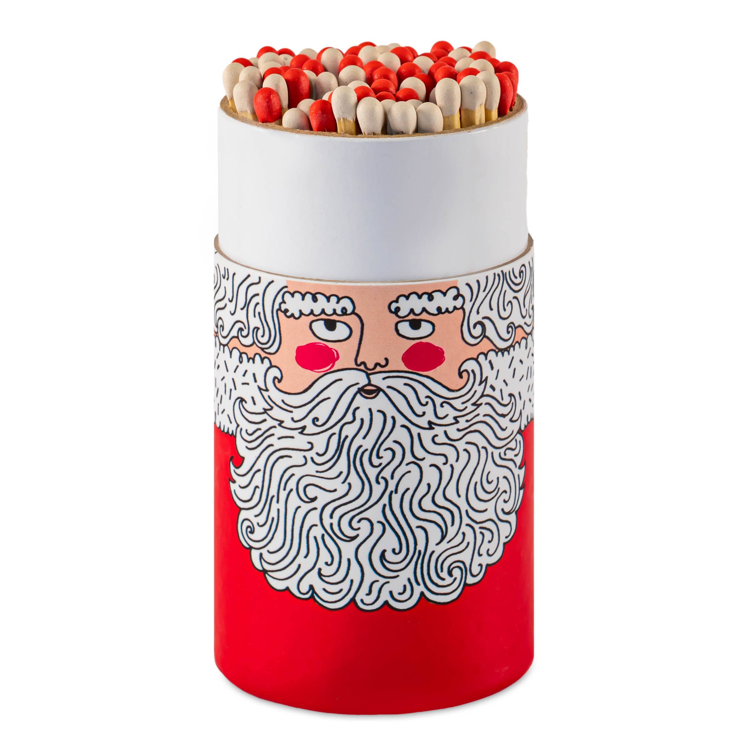 Father Christmas Large Cylinder Luxury Matches by Archivist Gallery