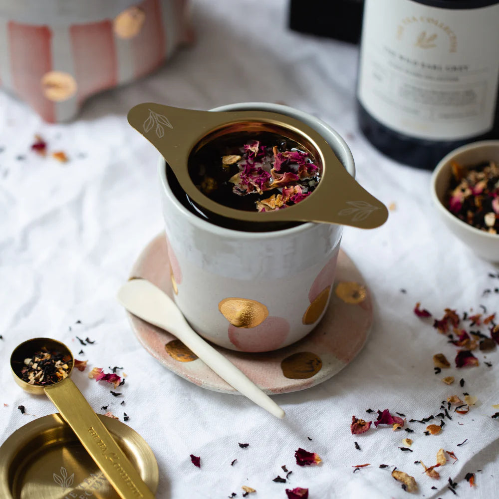 Stainless Gold Tea Infuser by The Tea Collective - Ivy & Wood