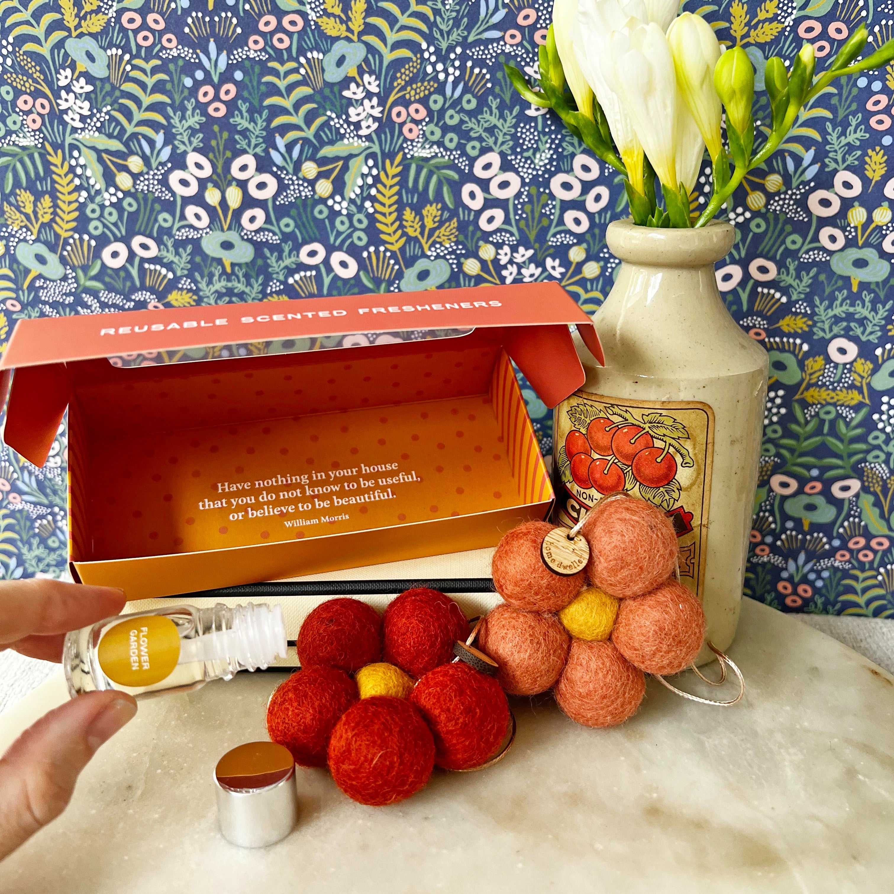 Flower Garden Felt Fresheners by Home Dweller - Ivy & Wood