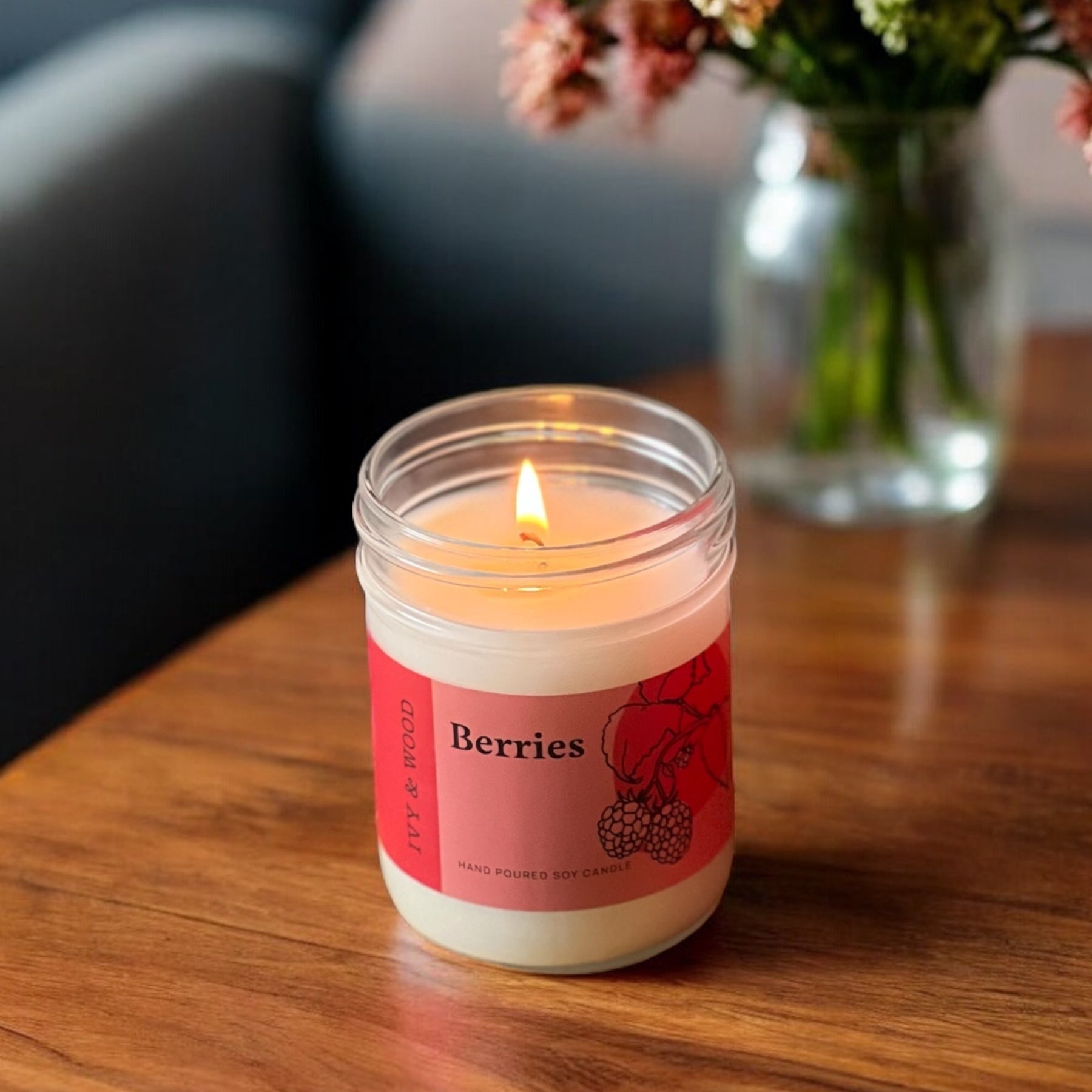 Homebody: Berries Scented Candle - Ivy & Wood