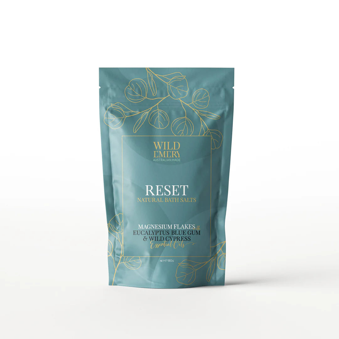 Reset (Eucalyptus & Cypress) Natural Bath Salts by Wild Emery