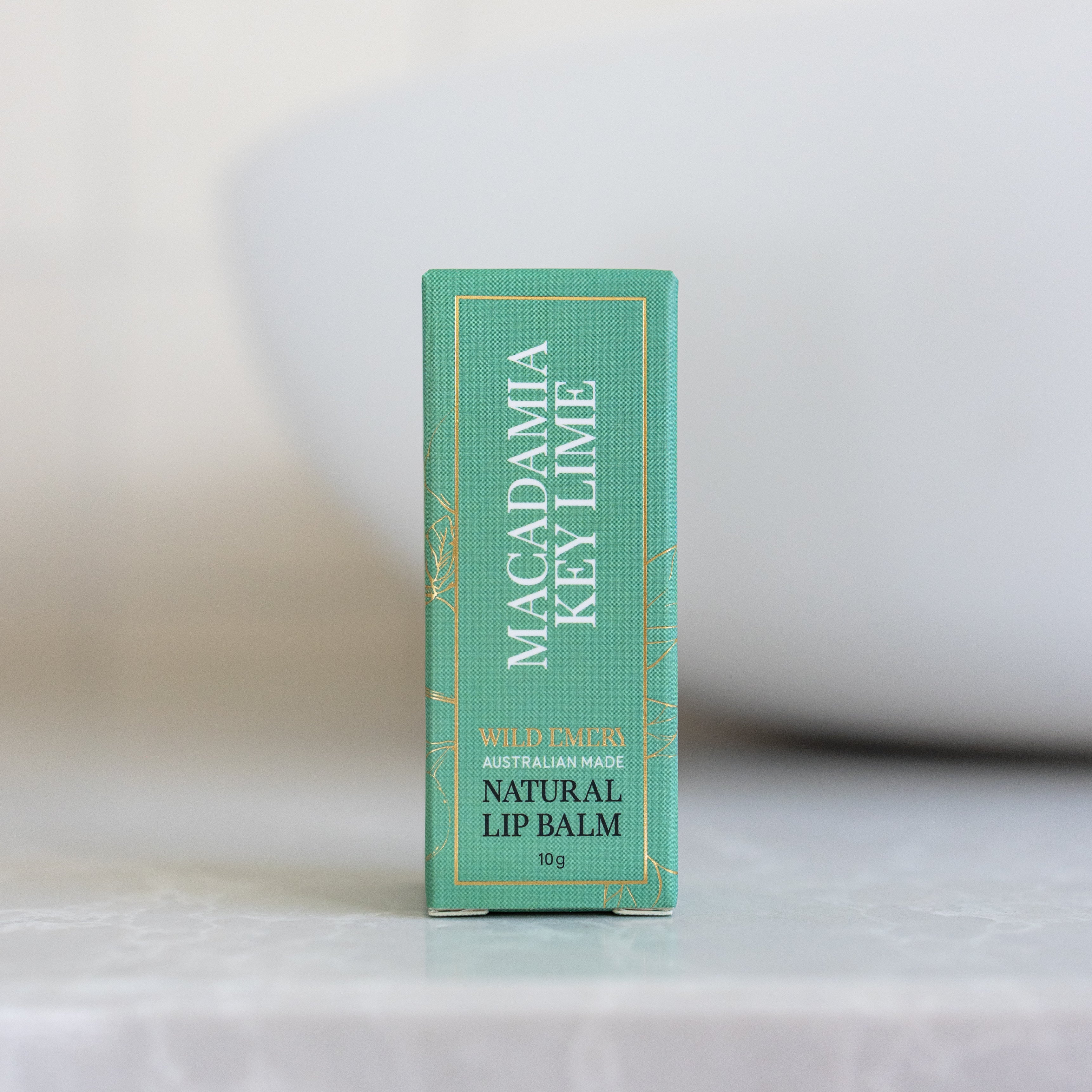 Macadamia Key Lime Natural Lip Balm by Wild Emery