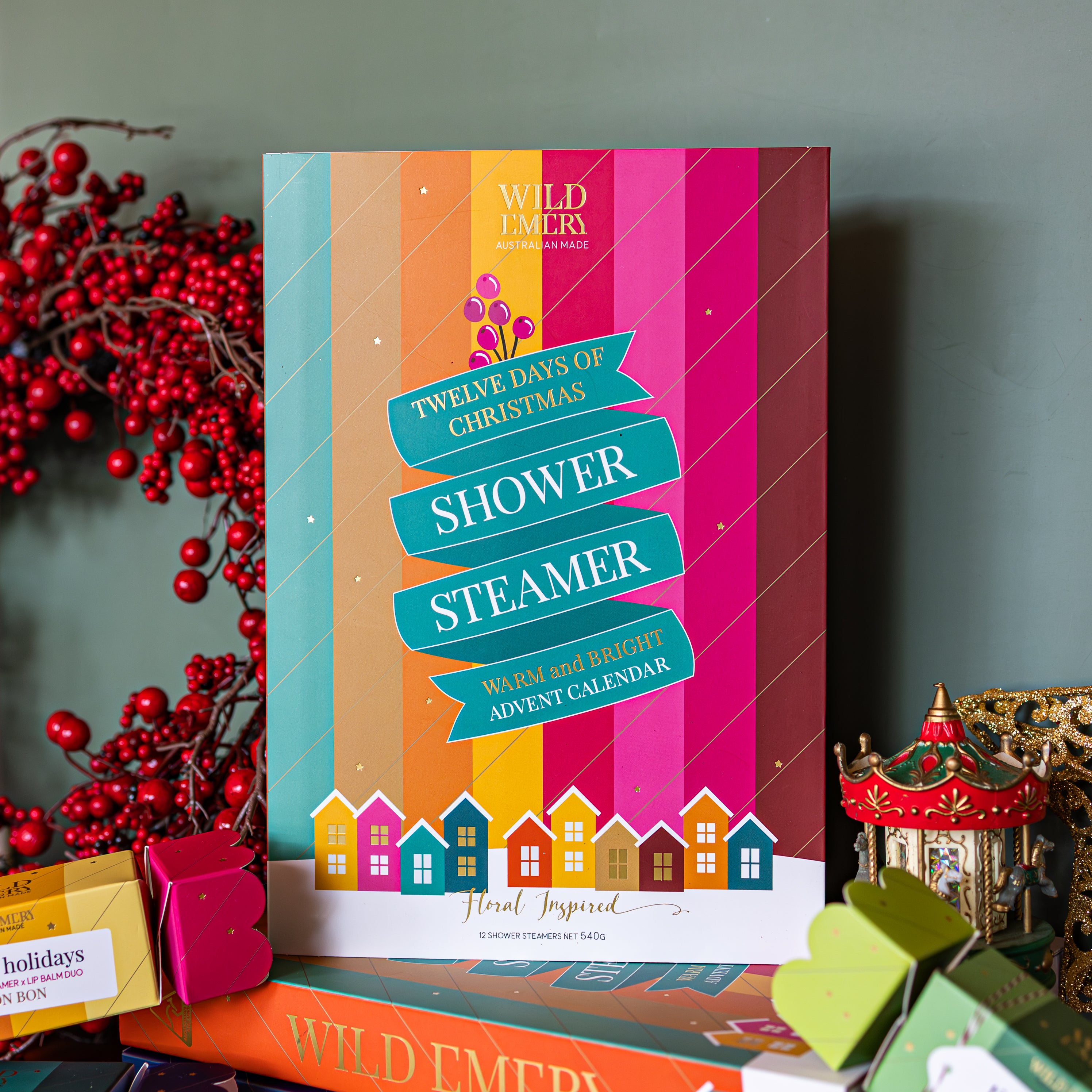 Shower Steamer Advent Calender (Warm & Bright) by Wild Emery