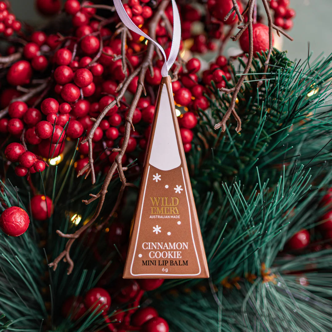 Cinnamon Cookie Mini Lip Balm Ornament by Wild Emery