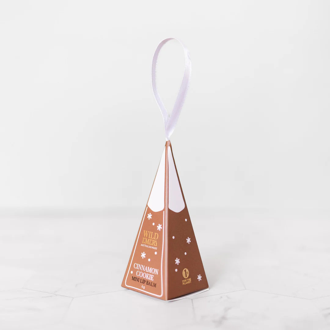 Cinnamon Cookie Mini Lip Balm Ornament by Wild Emery