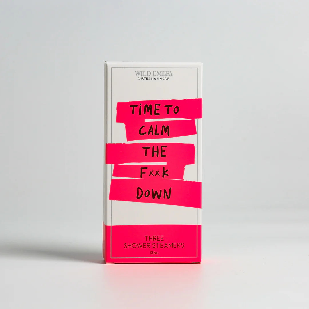 Time to Calm the F*ck Down - Cheeky Shower Steamers (3 Pack) by Wild Emery