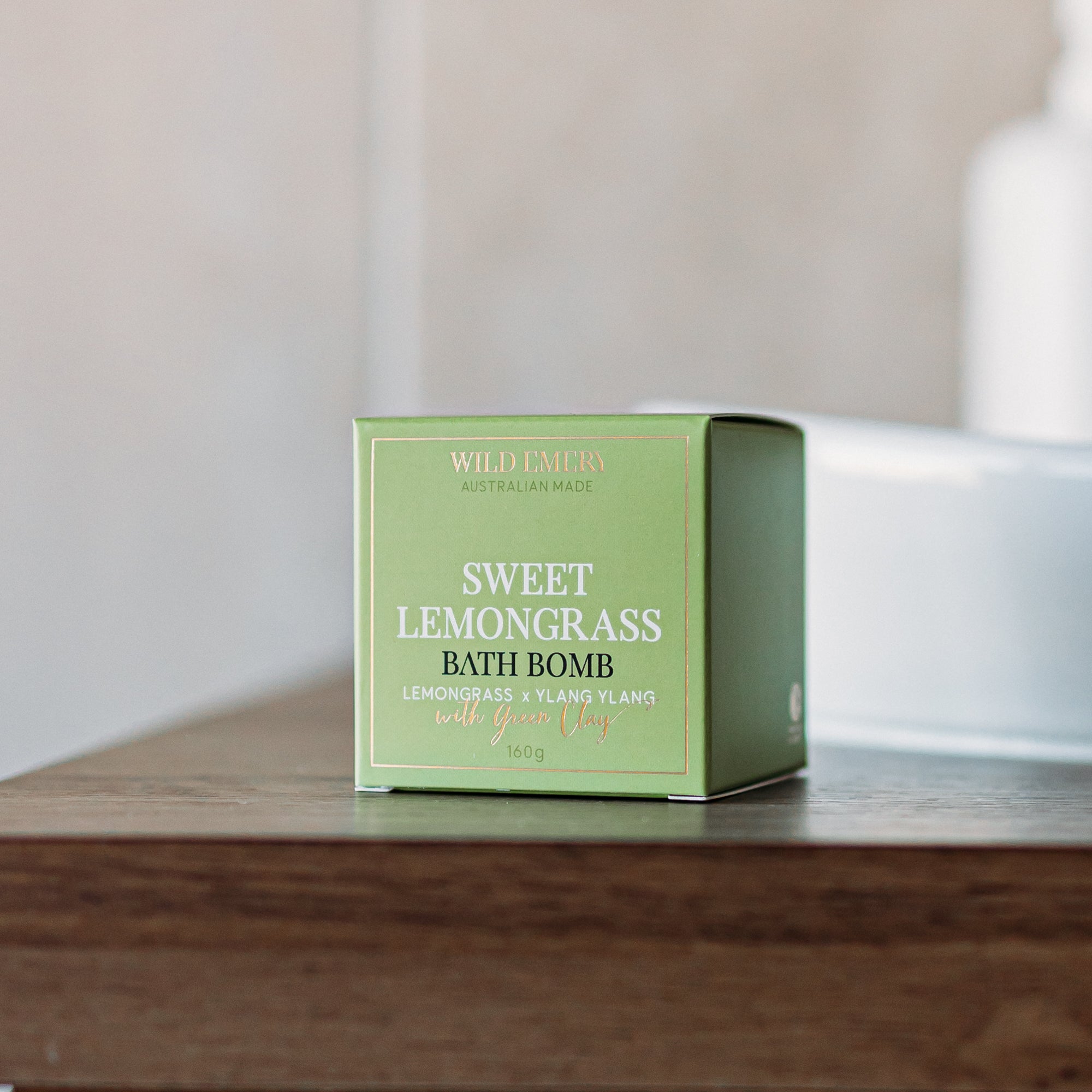 Sweet Lemongrass Bath Bomb by Wild Emery