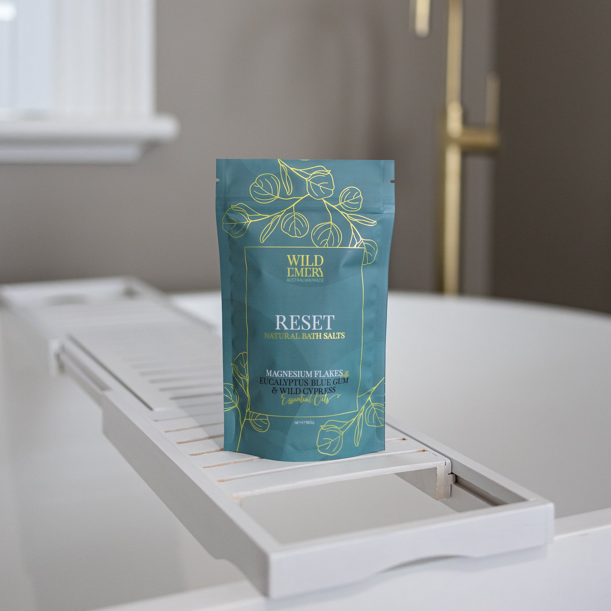 Reset (Eucalyptus & Cypress) Natural Bath Salts by Wild Emery