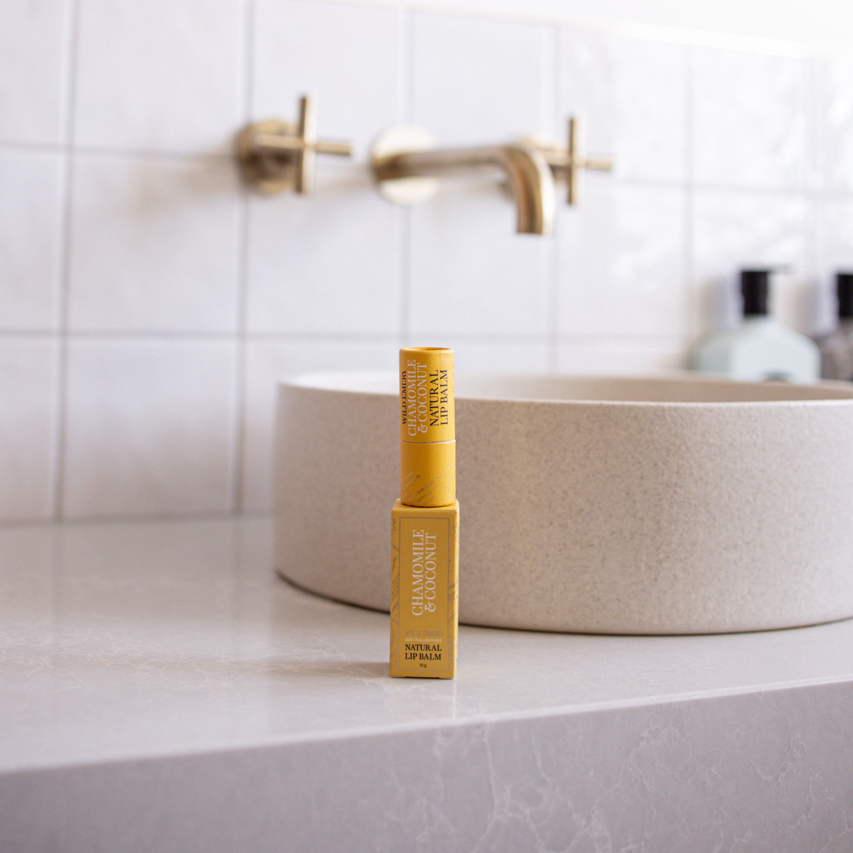 Chamomile & Coconut Natural Lip Balm by Wild Emery