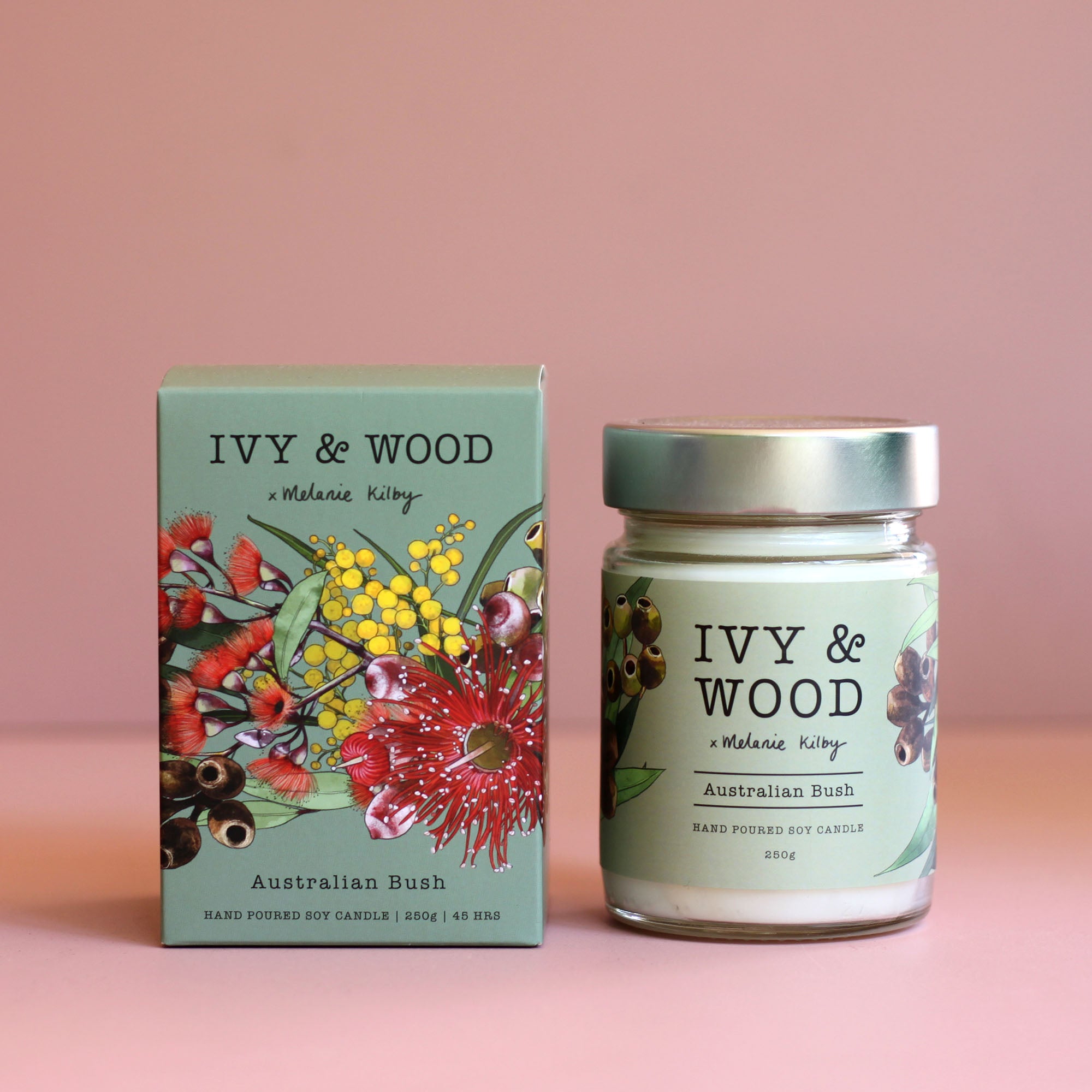 Australiana: Australian Bush Scented Candle - Ivy & Wood
