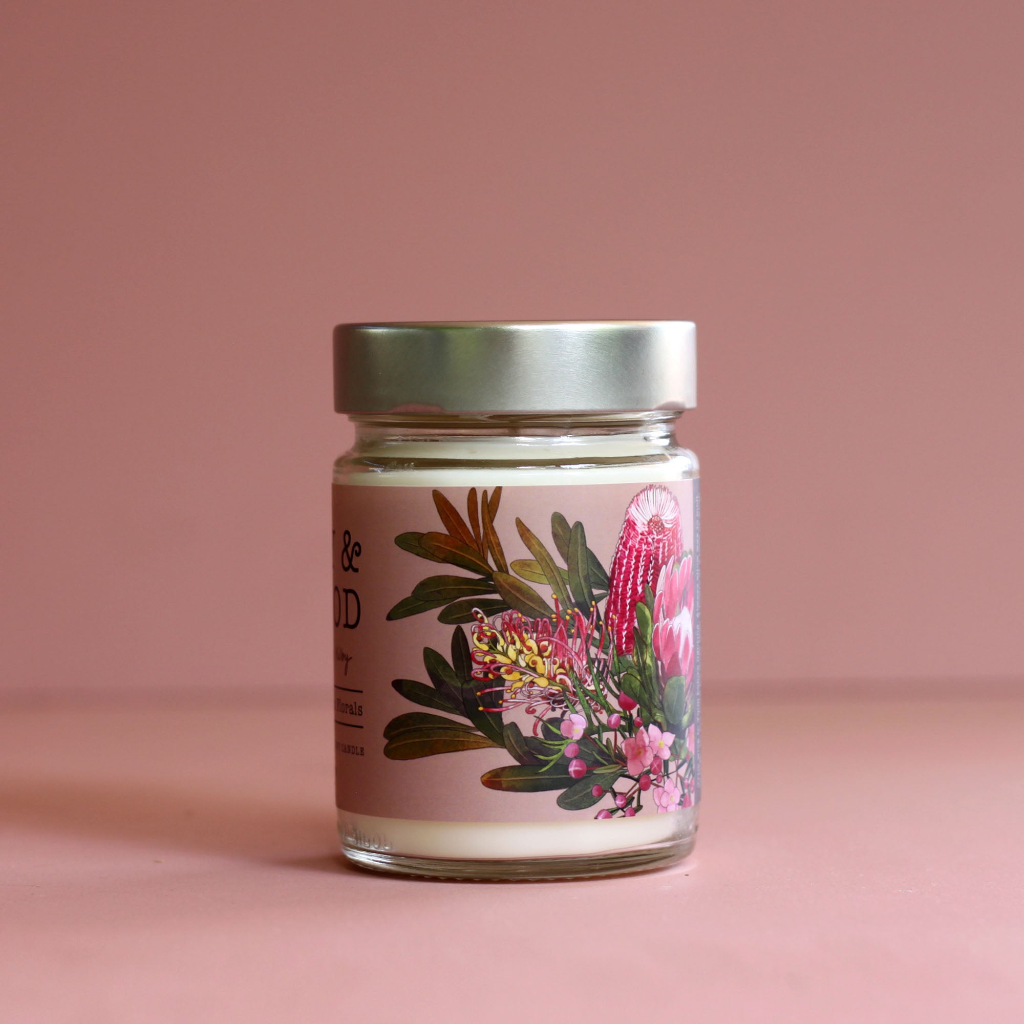Australiana: Australian Florals Scented Candle - Ivy & Wood