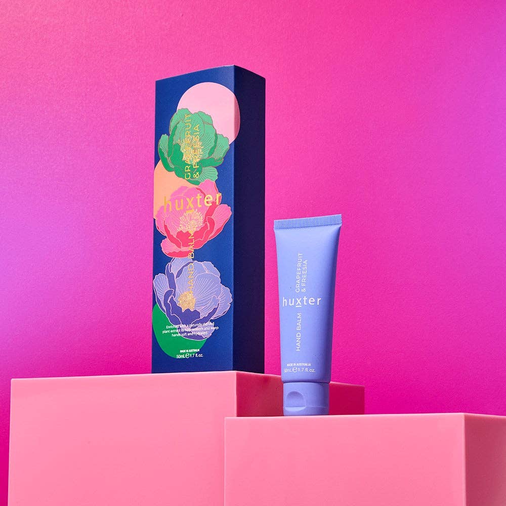 Hand Balm Gift Box - Grapefruit & Freesia 50ml by Huxter