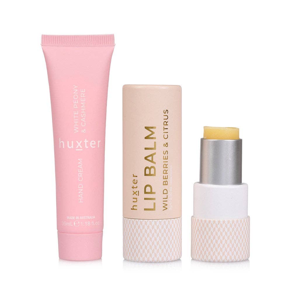 Lip & Hand Cream Duo - White Peony & Cashmere by Huxter