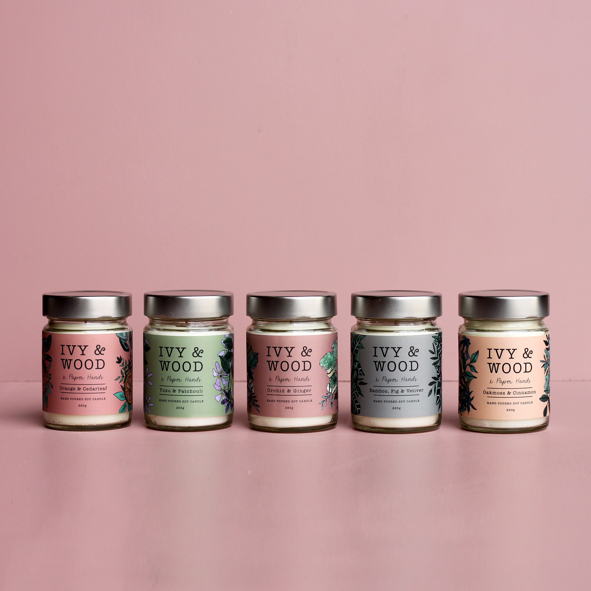 Botanical: Yuzu & Patchouli Scented Candle - Ivy & Wood