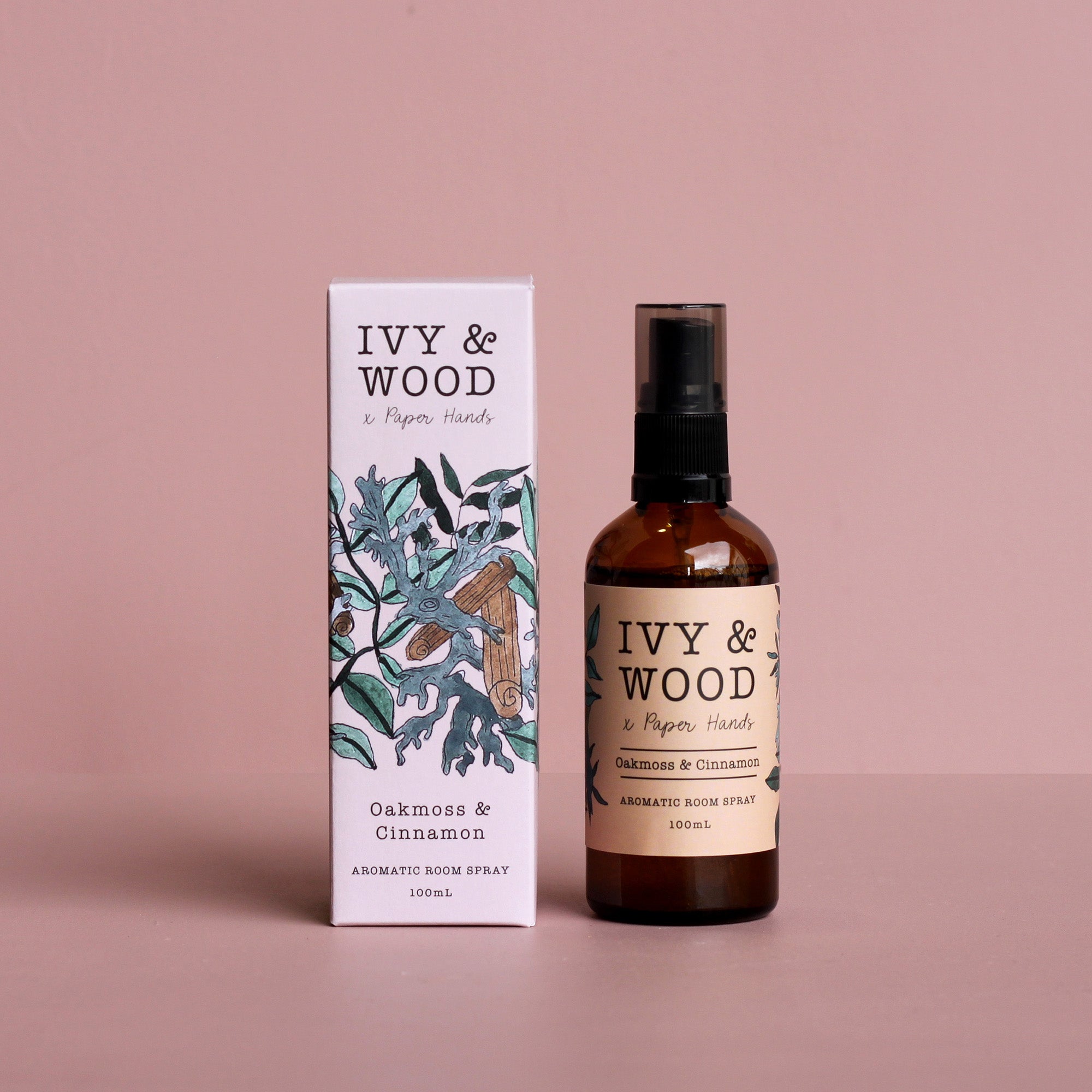 Botanical: Oakmoss & Cinnamon Room Spray - Ivy & Wood
