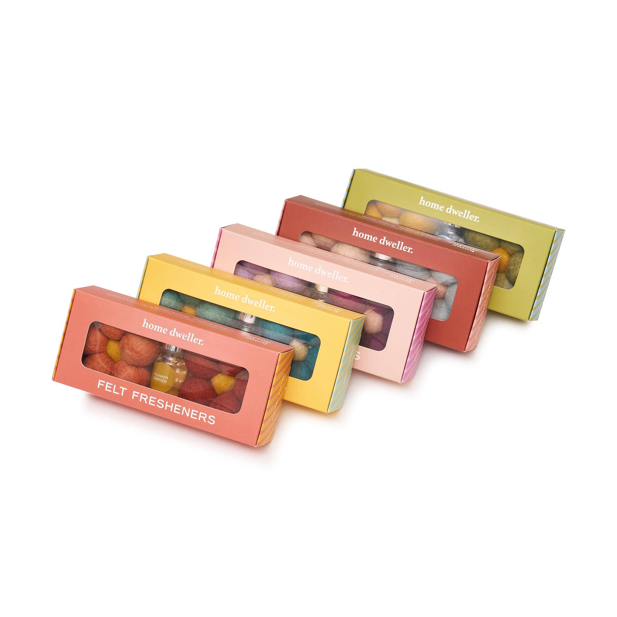 Amber & Lavender Felt Flower Fresheners by Home Dweller - Ivy & Wood