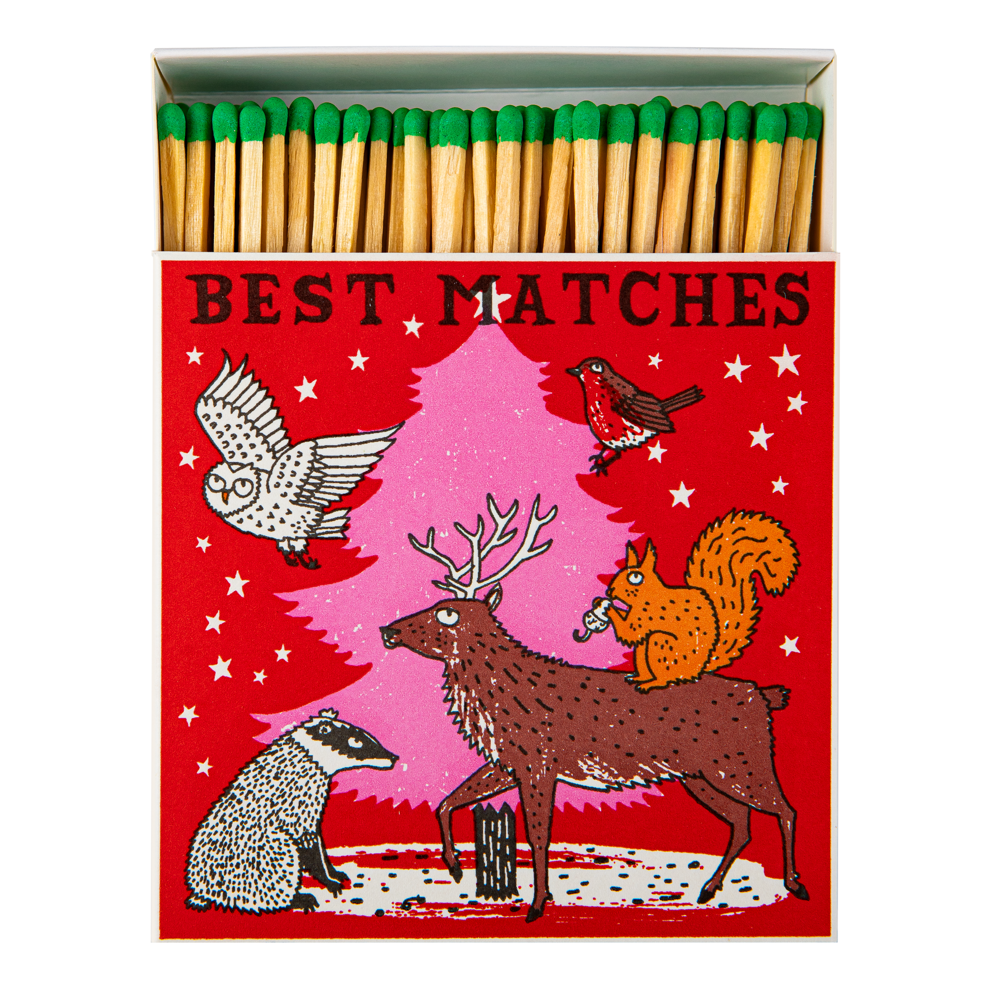 Woodland Christmas Tree Luxury Matches by Archivist Gallery