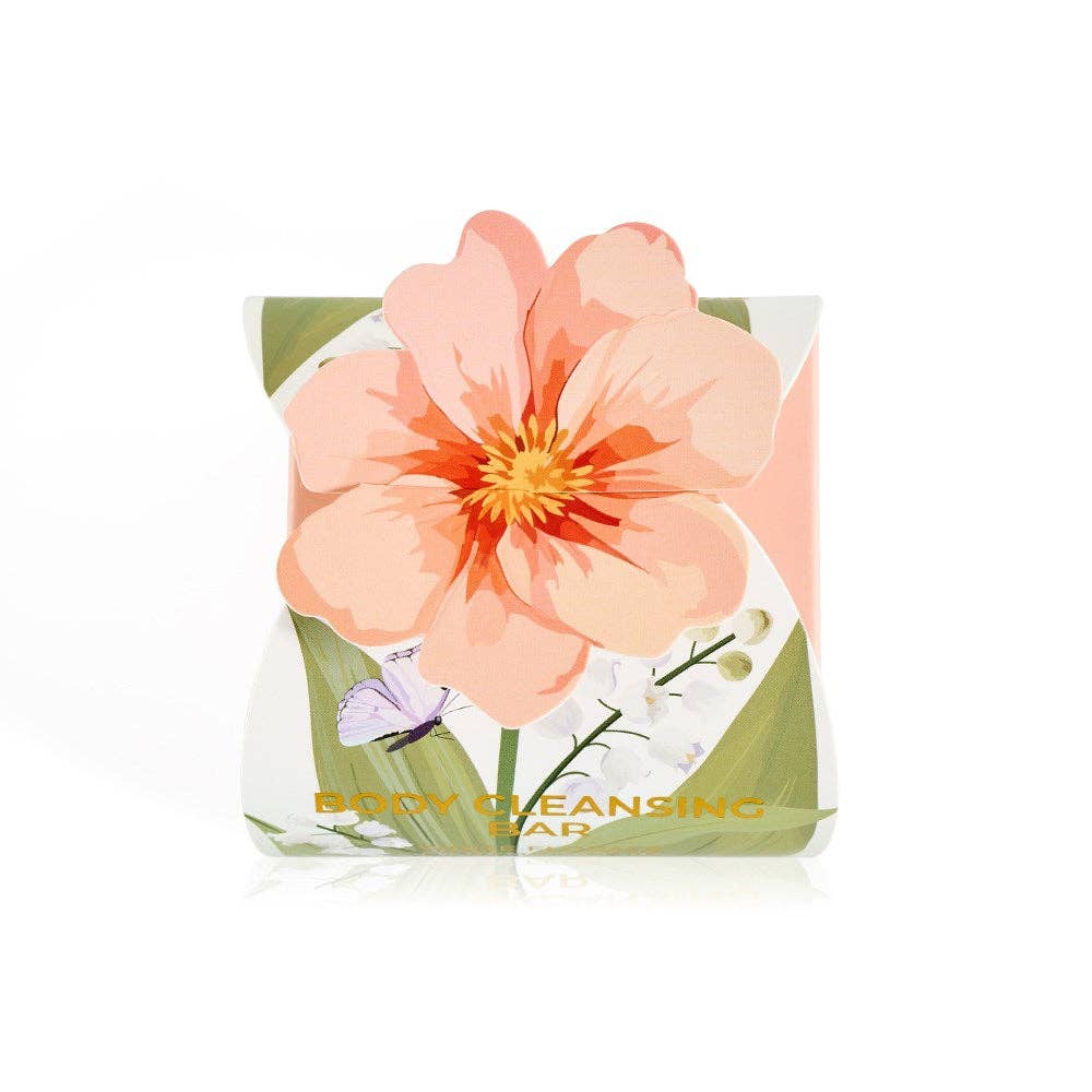 Body Cleansing Bar (Peach Box) – White Florals & French Pear by Huxter