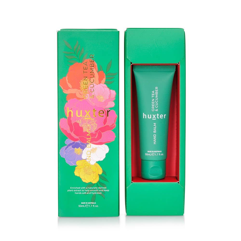 Hand Balm Gift Box - Green Tea & Cucumber 50ml by Huxter