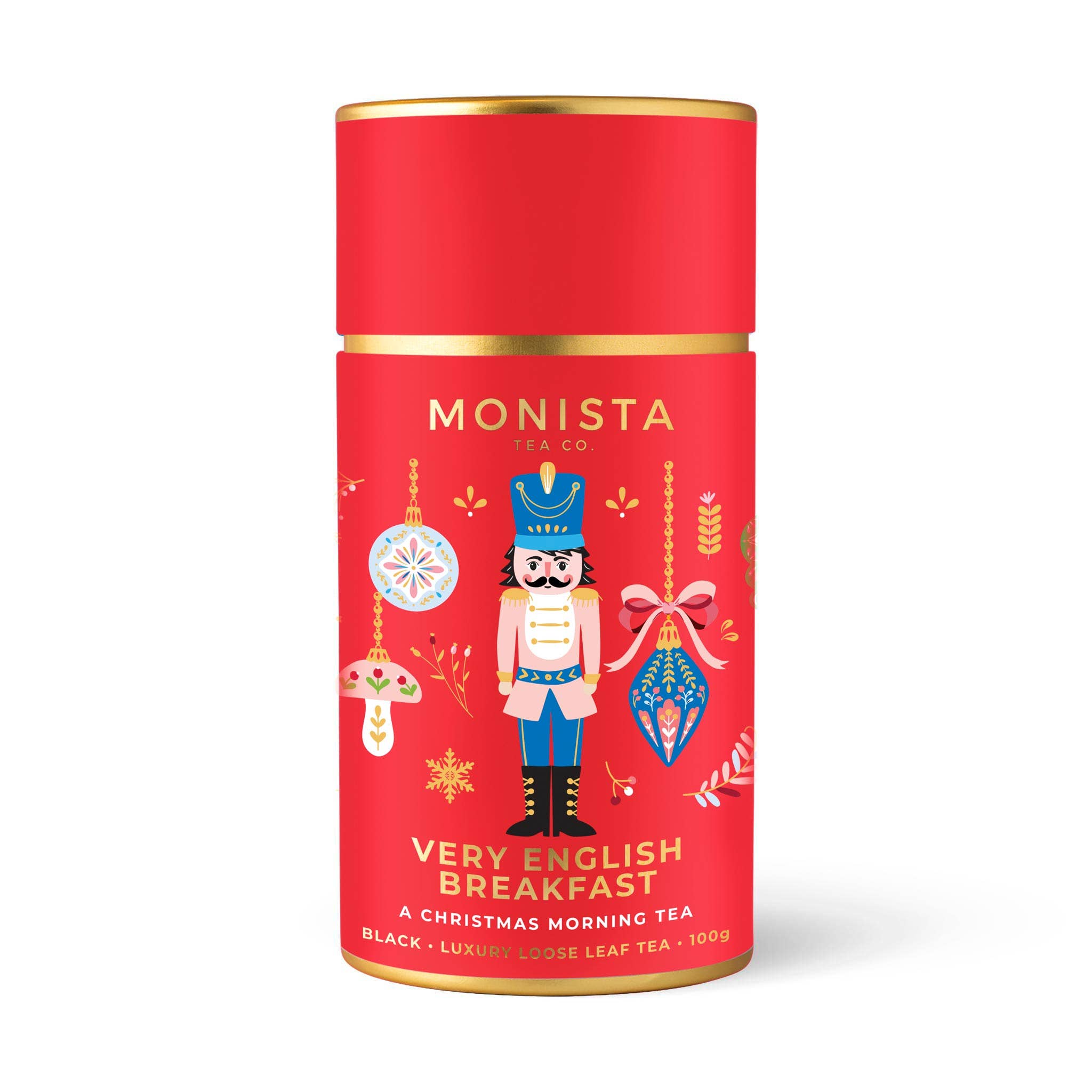 Very English Breakfast Christmas Tea Canister by Monista