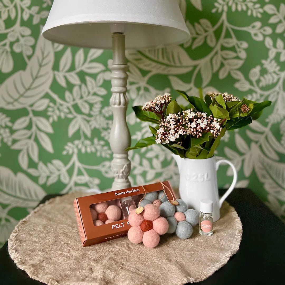 Australian Blue Cypress & Jasmine Felt Flower Fresheners by Home Dweller - Ivy & Wood