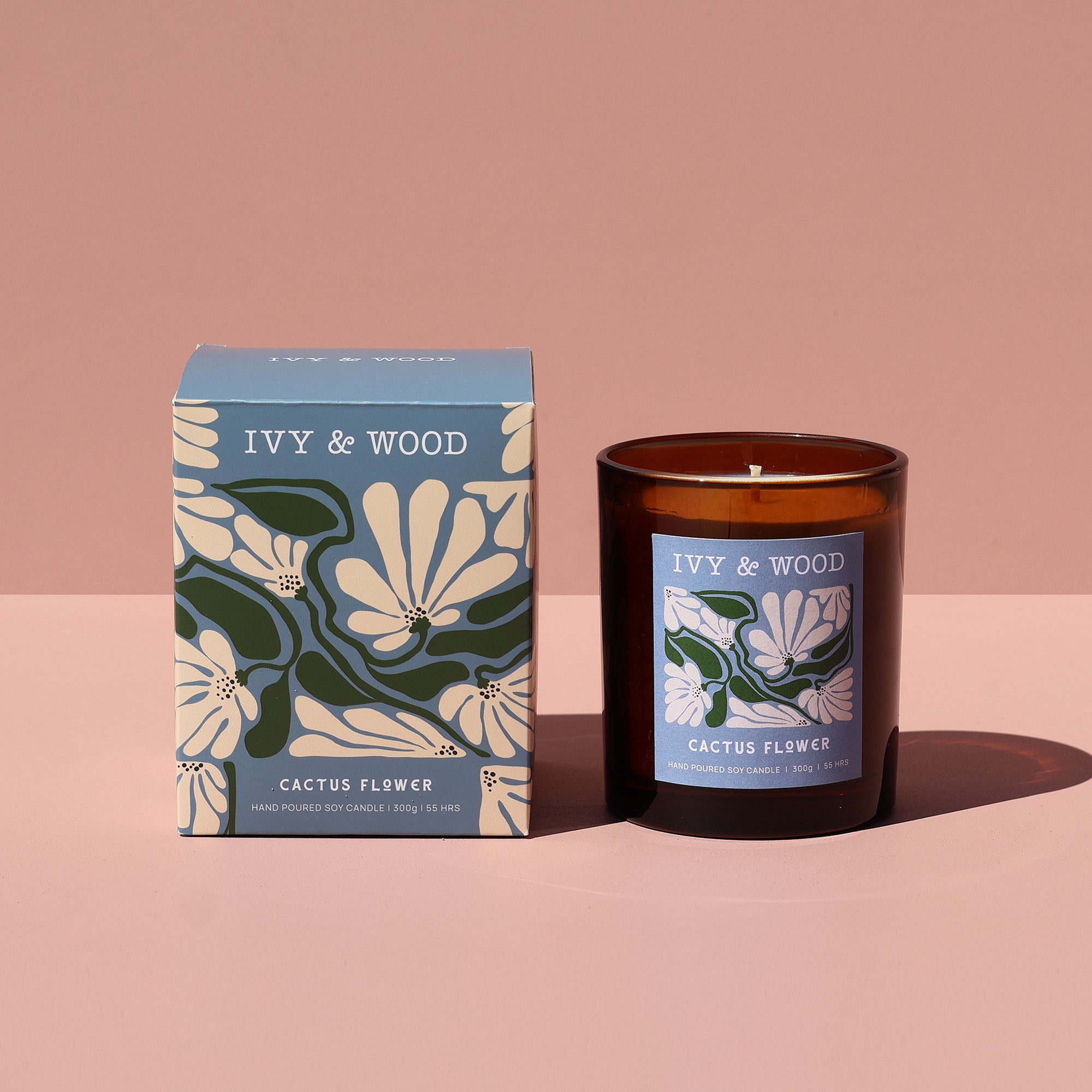 Flora Collection Scented Candle Bundle - Ivy & Wood