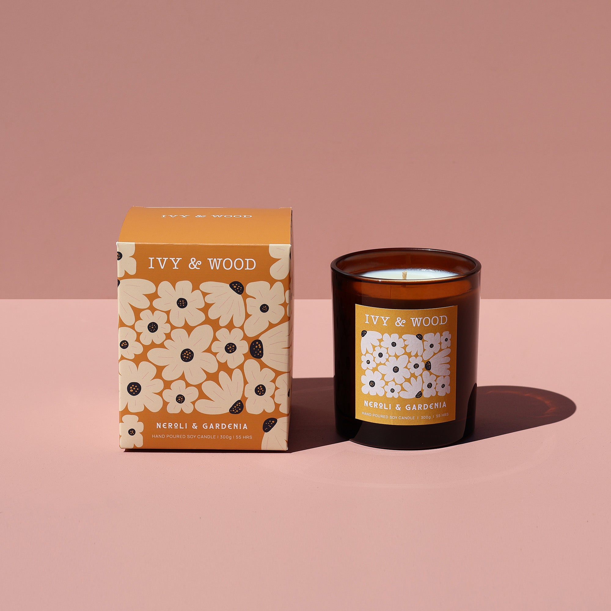 Neroli & Gardenia Scented Candle - Ivy & Wood
