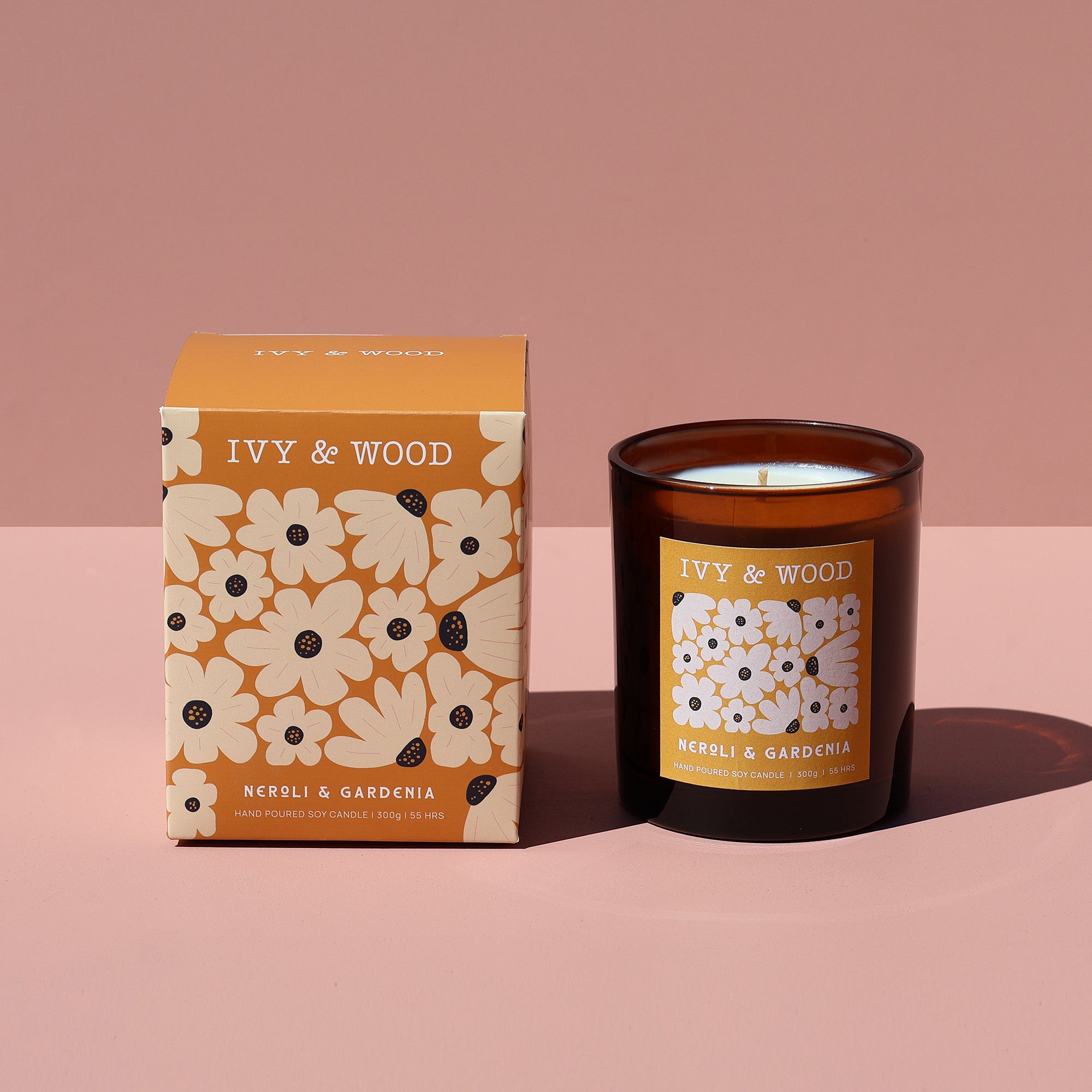 Flora Collection Scented Candle Bundle - Ivy & Wood