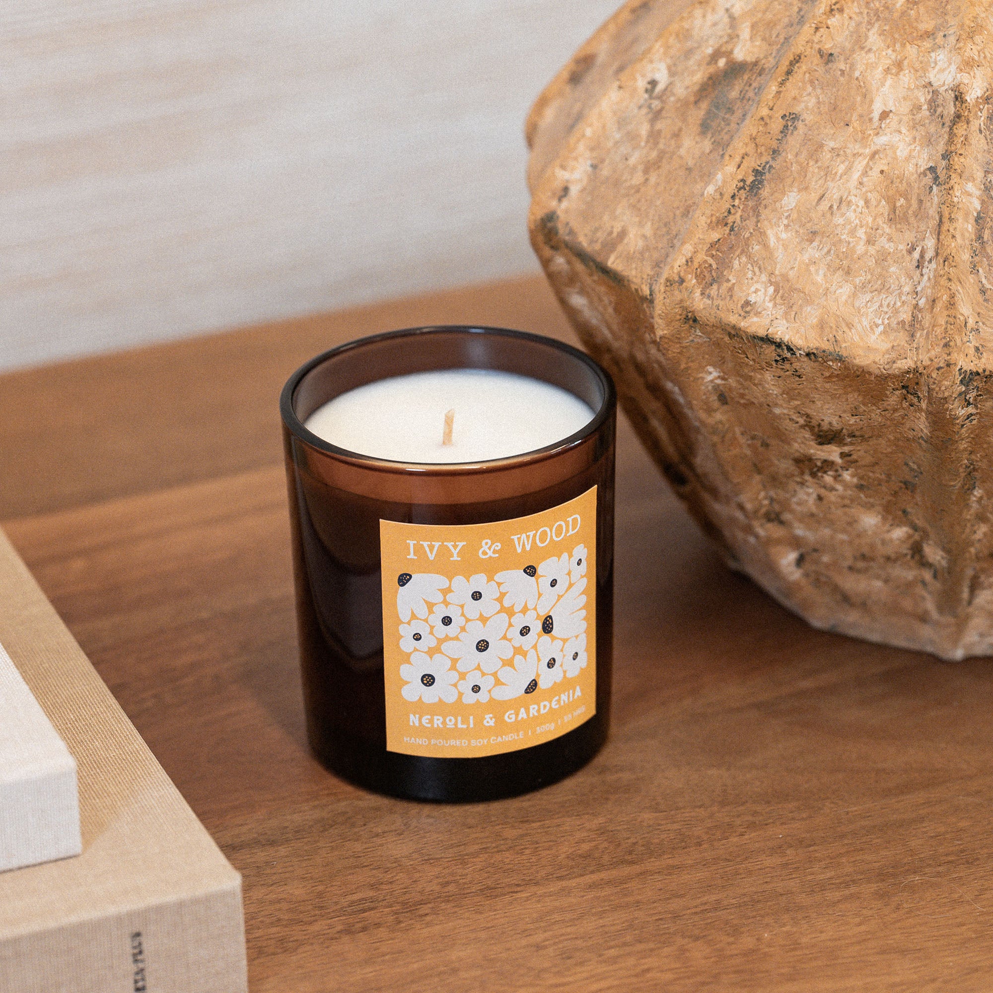 Neroli & Gardenia Scented Candle - Ivy & Wood