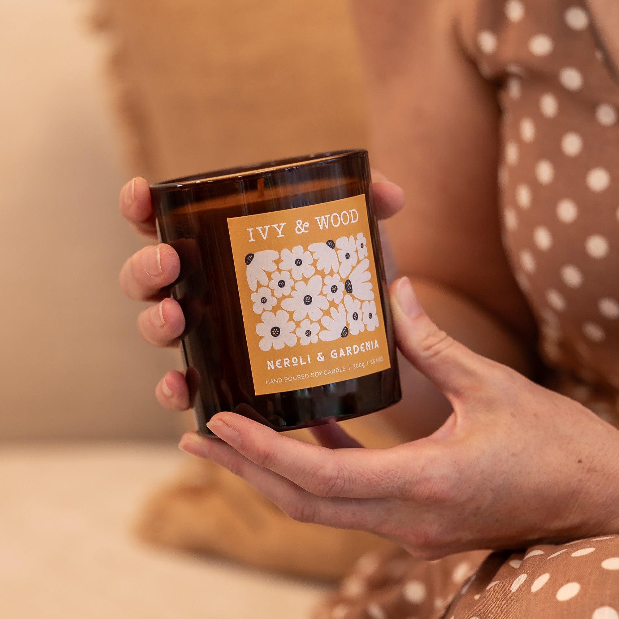 Neroli & Gardenia Scented Candle - Ivy & Wood