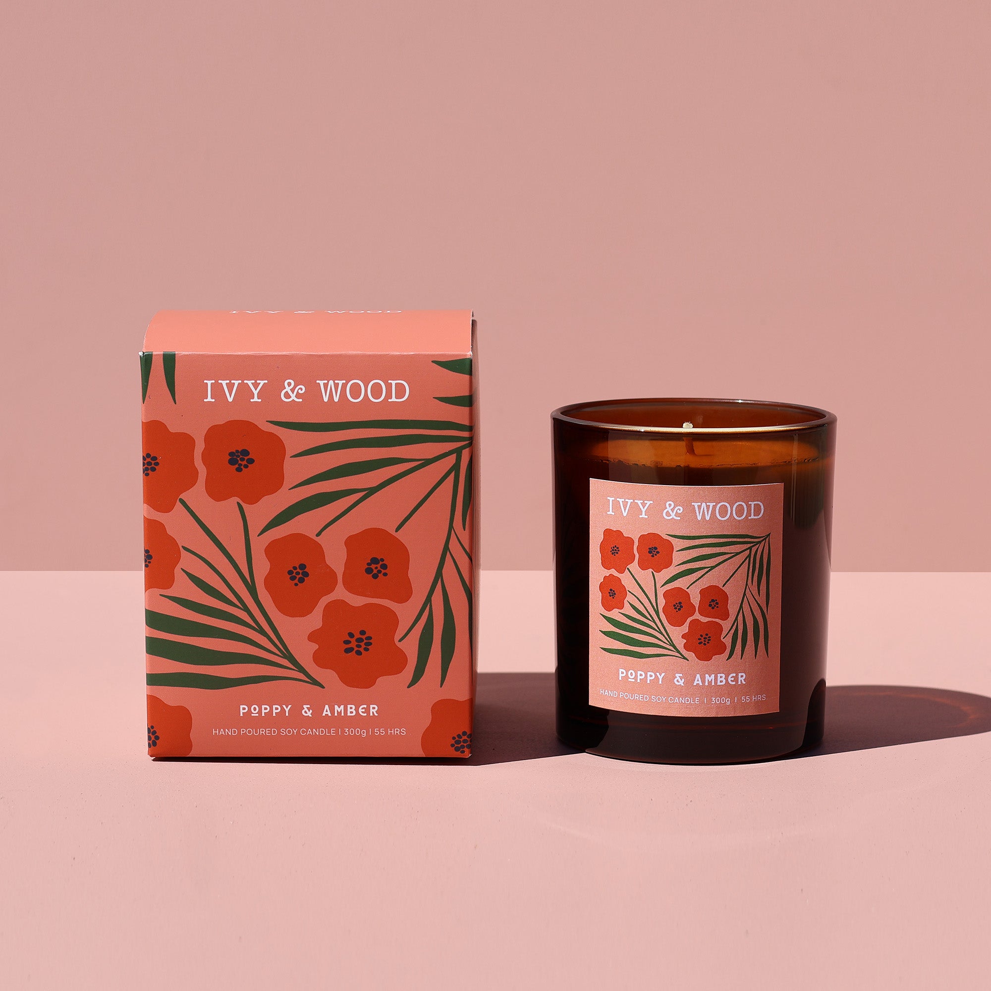 Flora Collection Scented Candle Bundle - Ivy & Wood