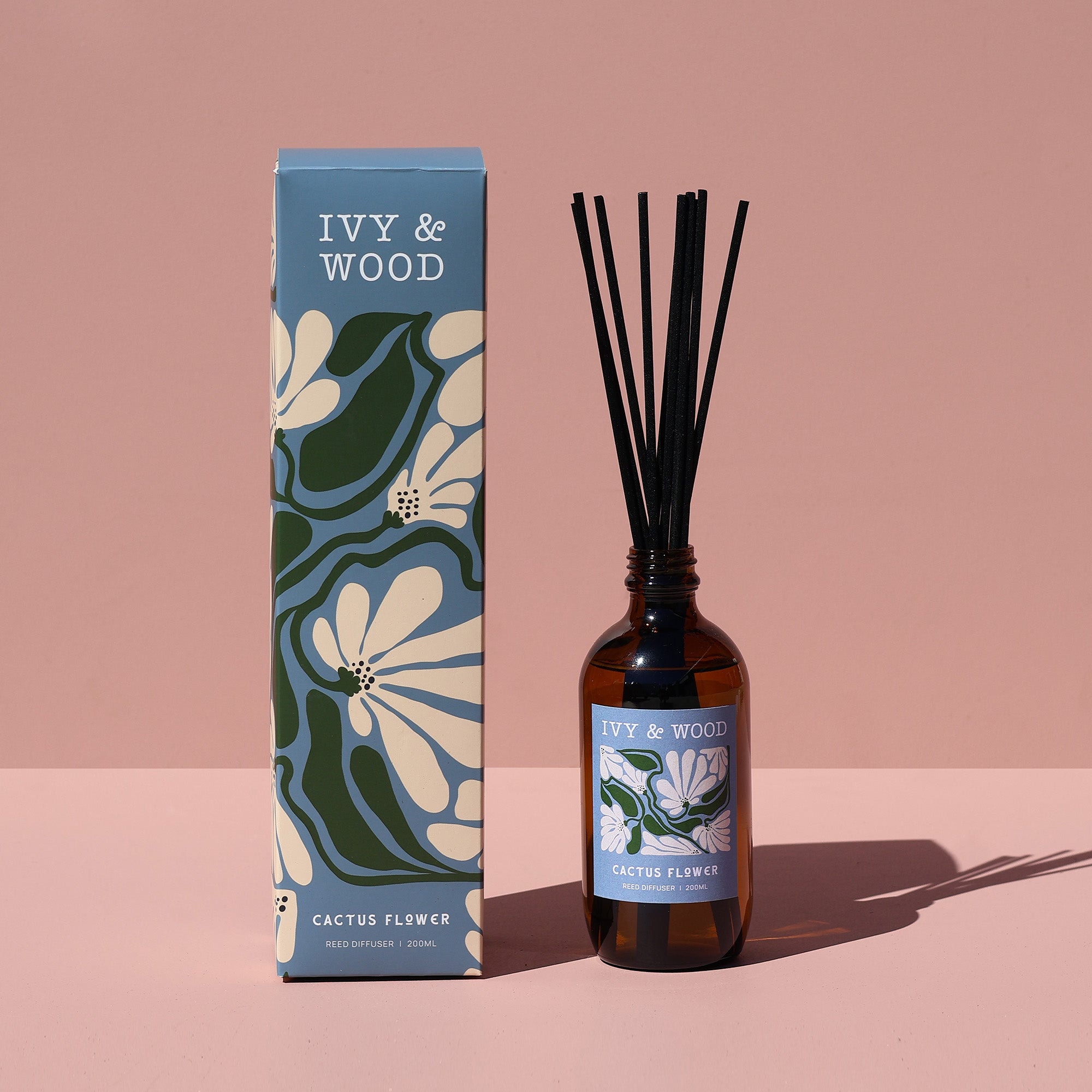 Flora Collection Reed Diffuser Bundle - Ivy & Wood