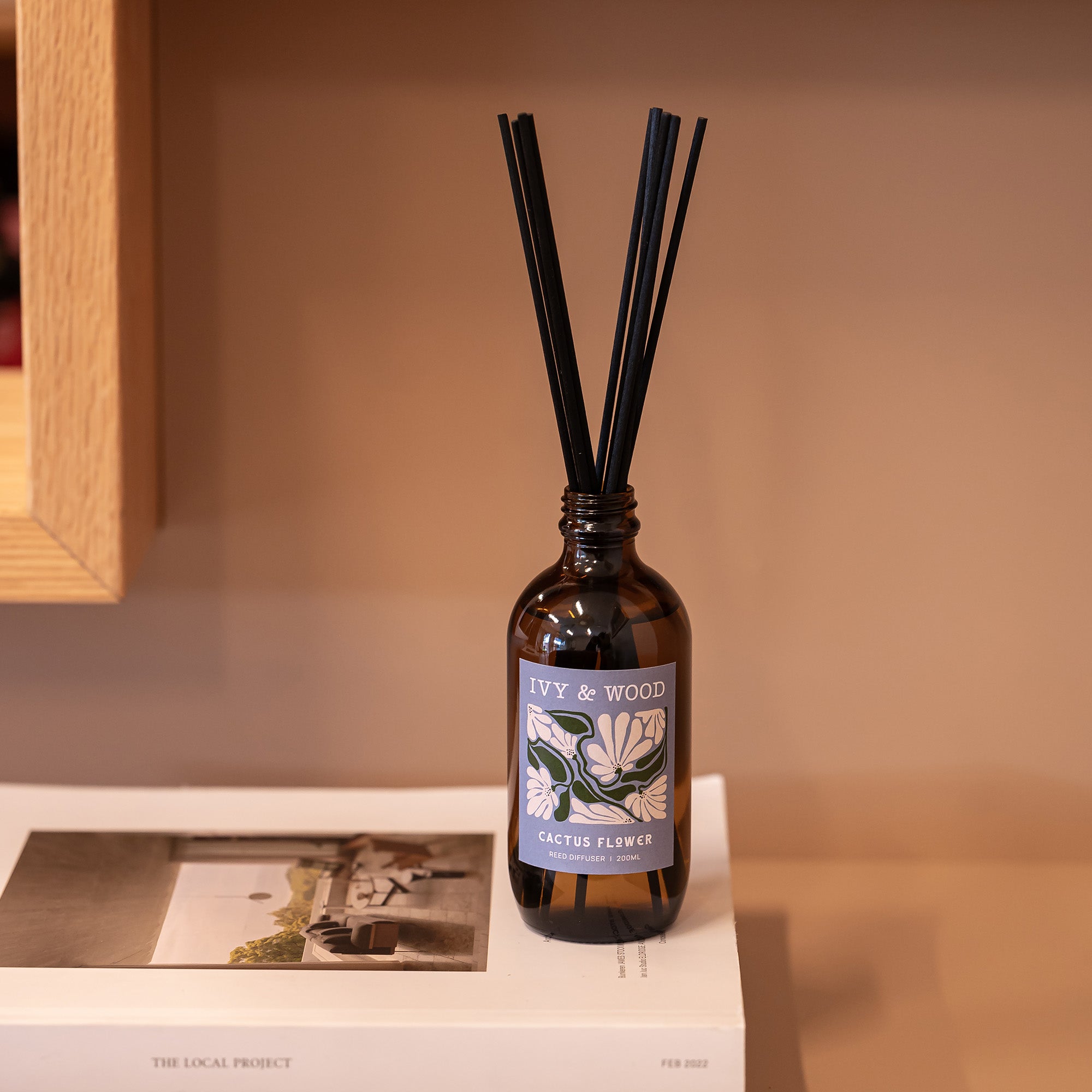 Cactus Flower Reed Diffuser - Ivy & Wood