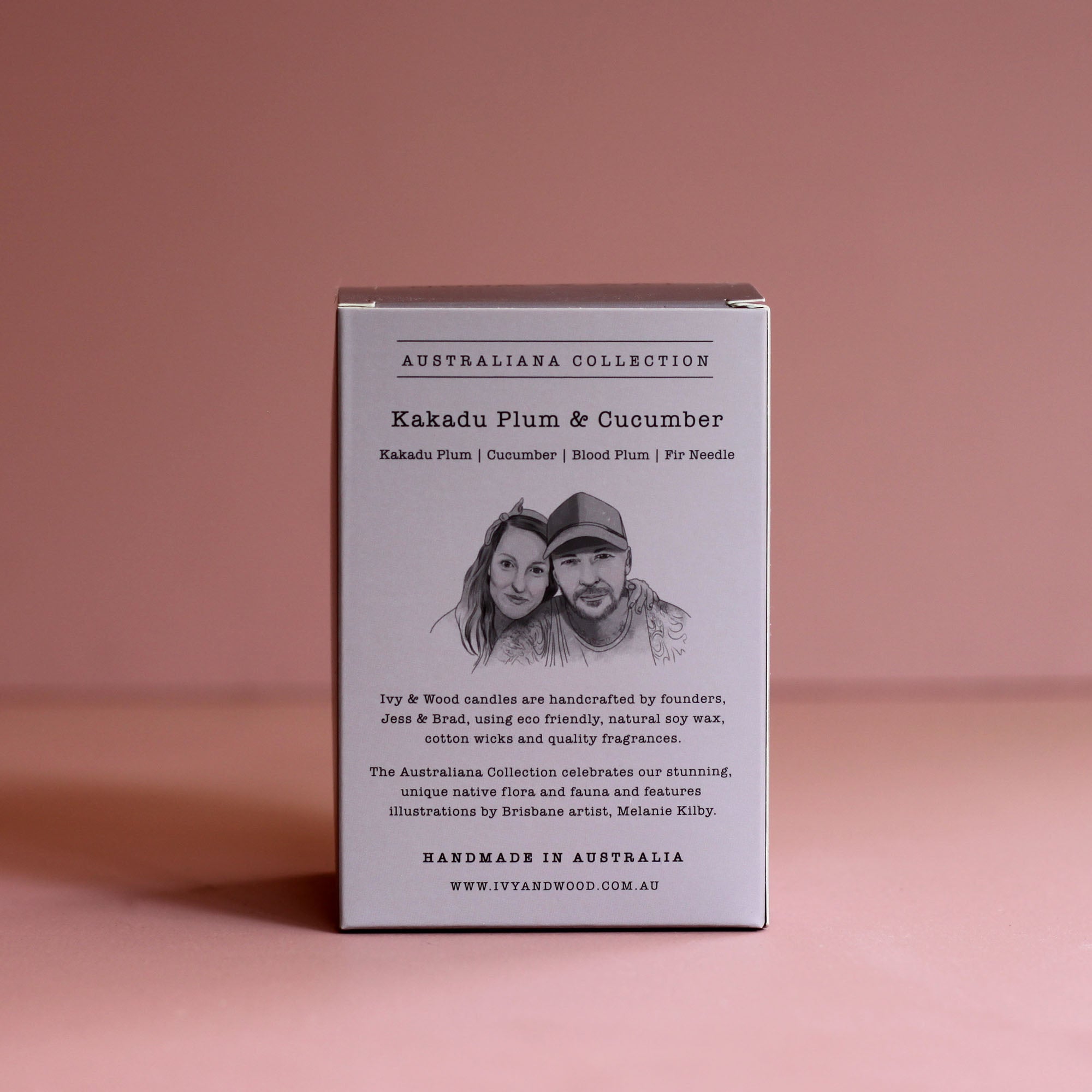 Australiana: Kakadu Plum & Cucumber Scented Candle - Ivy & Wood