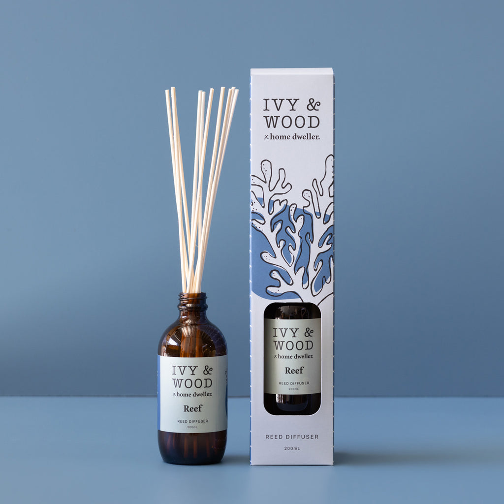 Homebody: Reef Reed Diffuser - Ivy & Wood