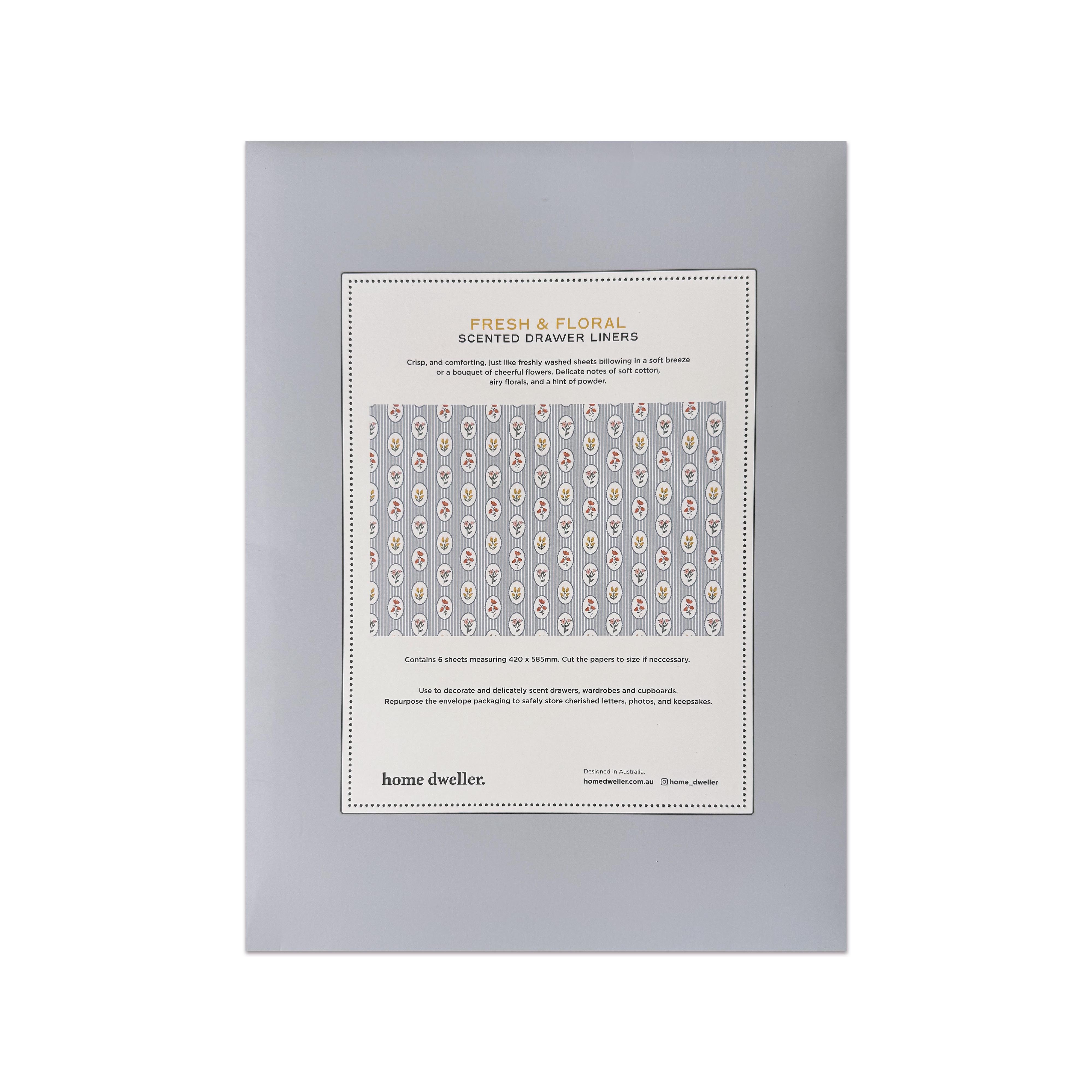 Fresh & Floral Scented Drawer Liners by Home Dweller