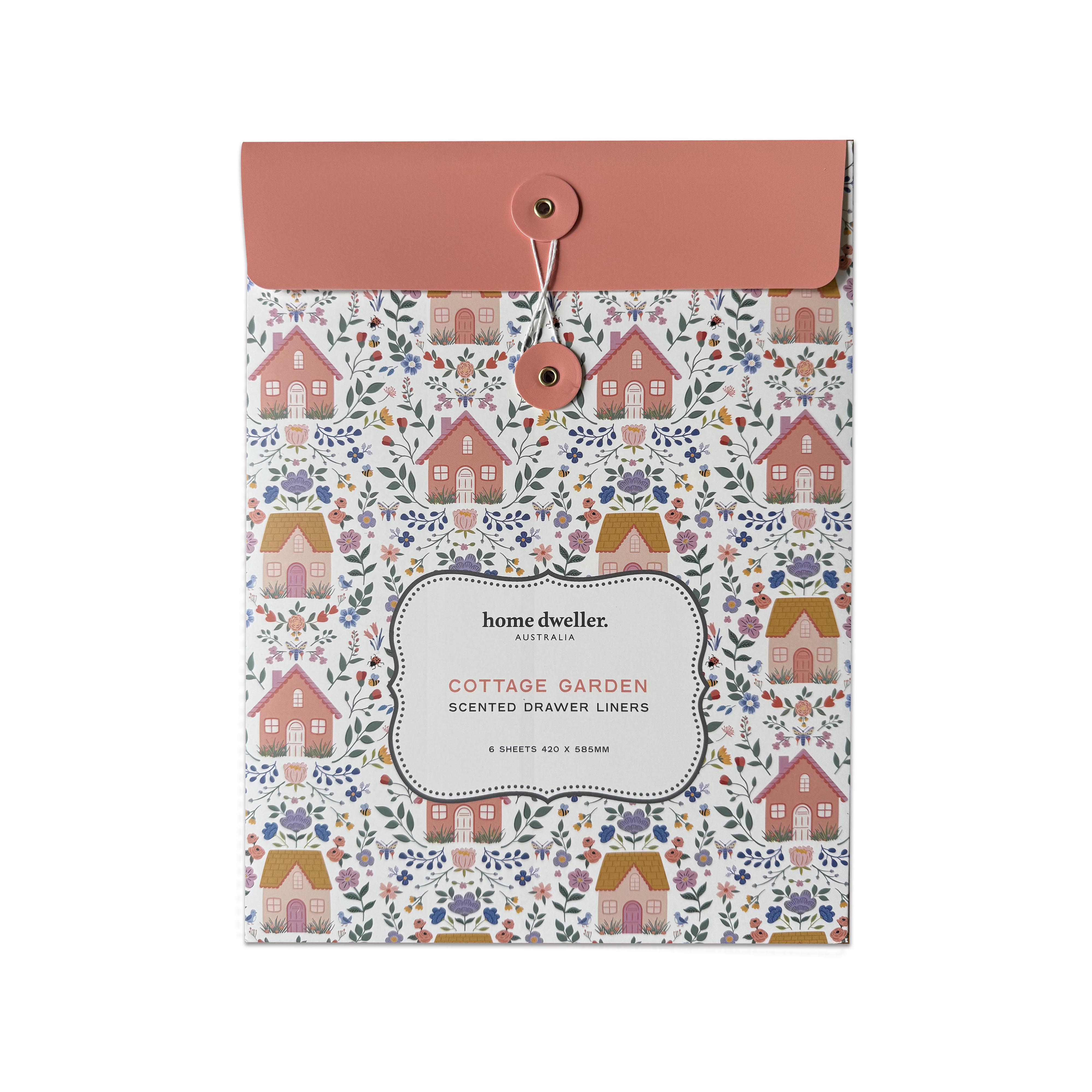 Cottage Garden Scented Drawer Liners by Home Dweller