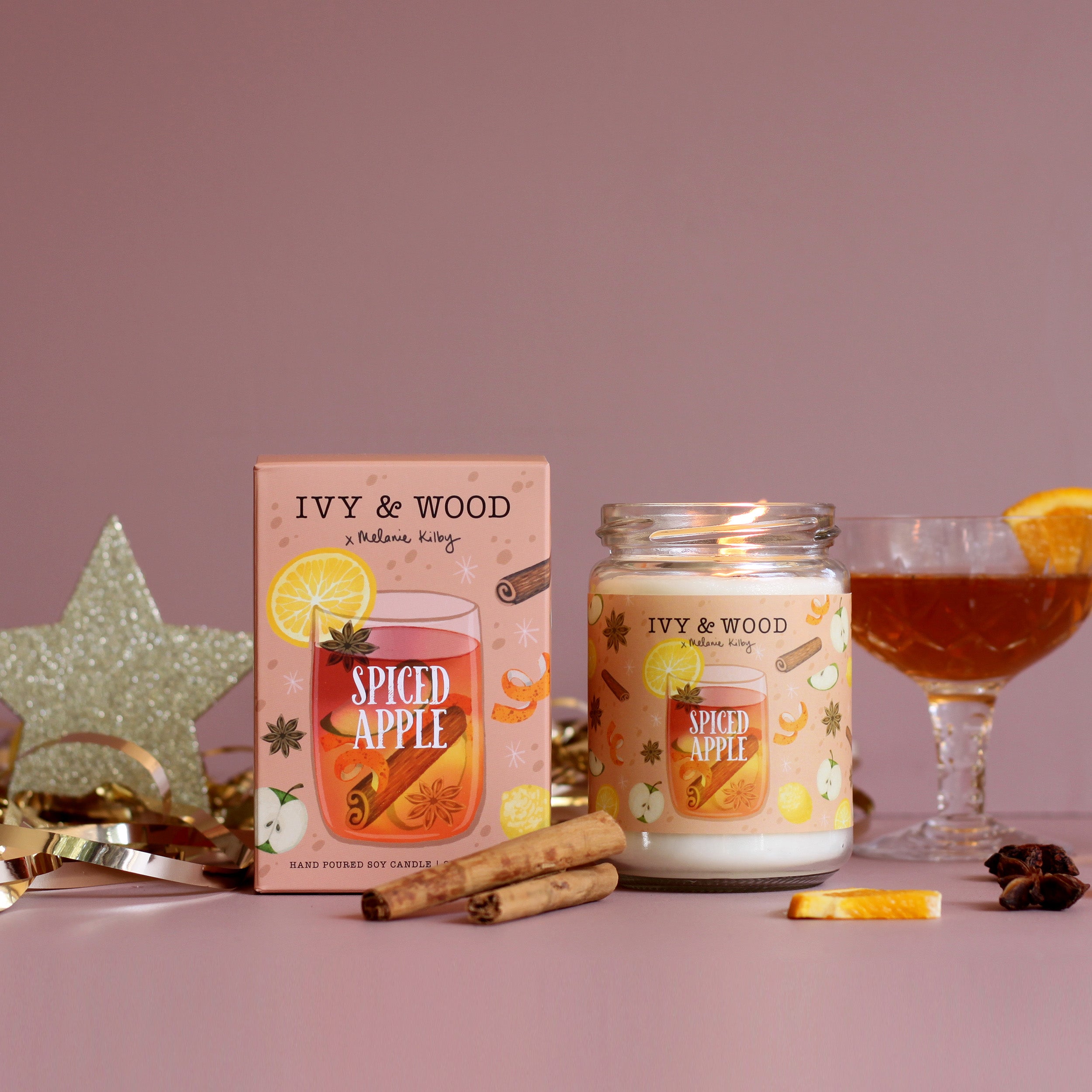 Spiced Apple Limited Edition Christmas Candle - Ivy & Wood