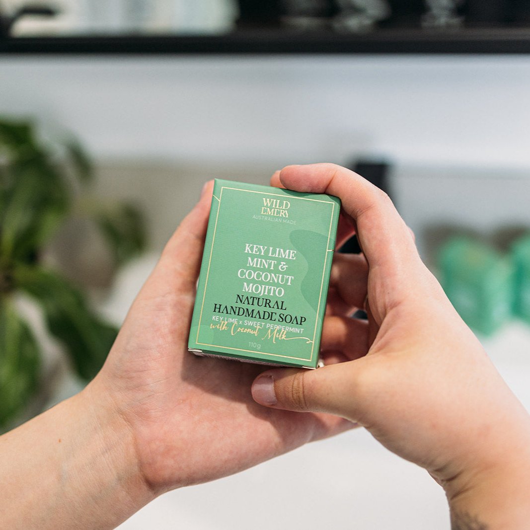 Key Lime Mint & Coconut Mojito - Natural Soap by Wild Emery