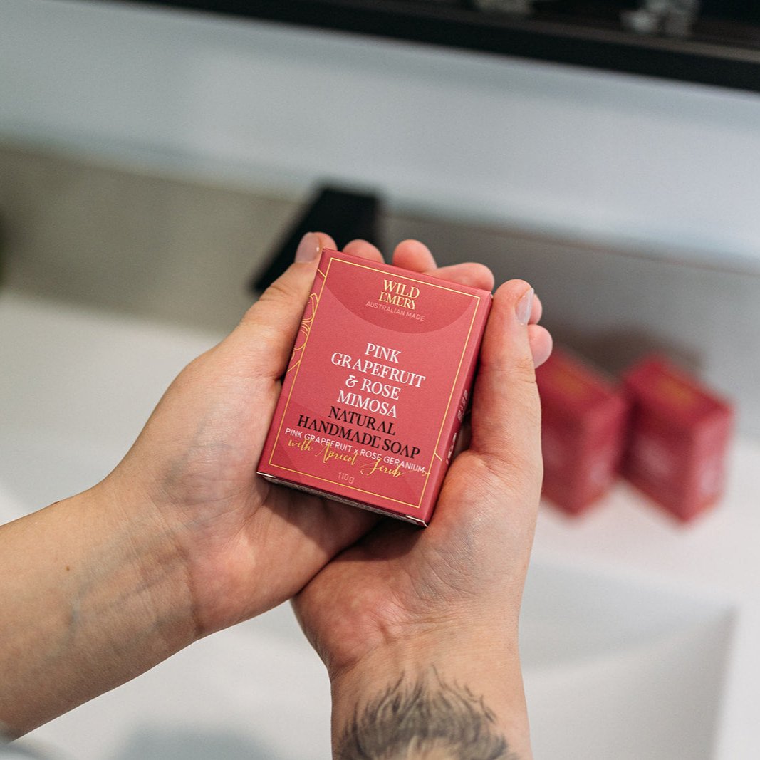 Pink Grapefruit & Rose Mimosa - Natural Soap by Wild Emery