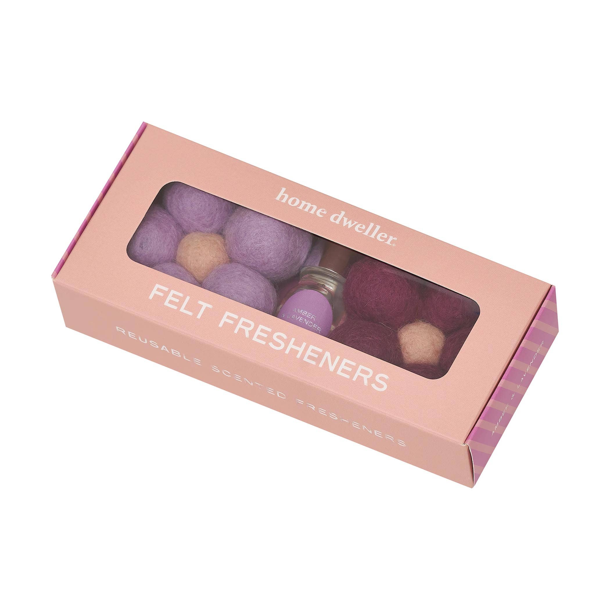 Amber & Lavender Felt Flower Fresheners by Home Dweller - Ivy & Wood