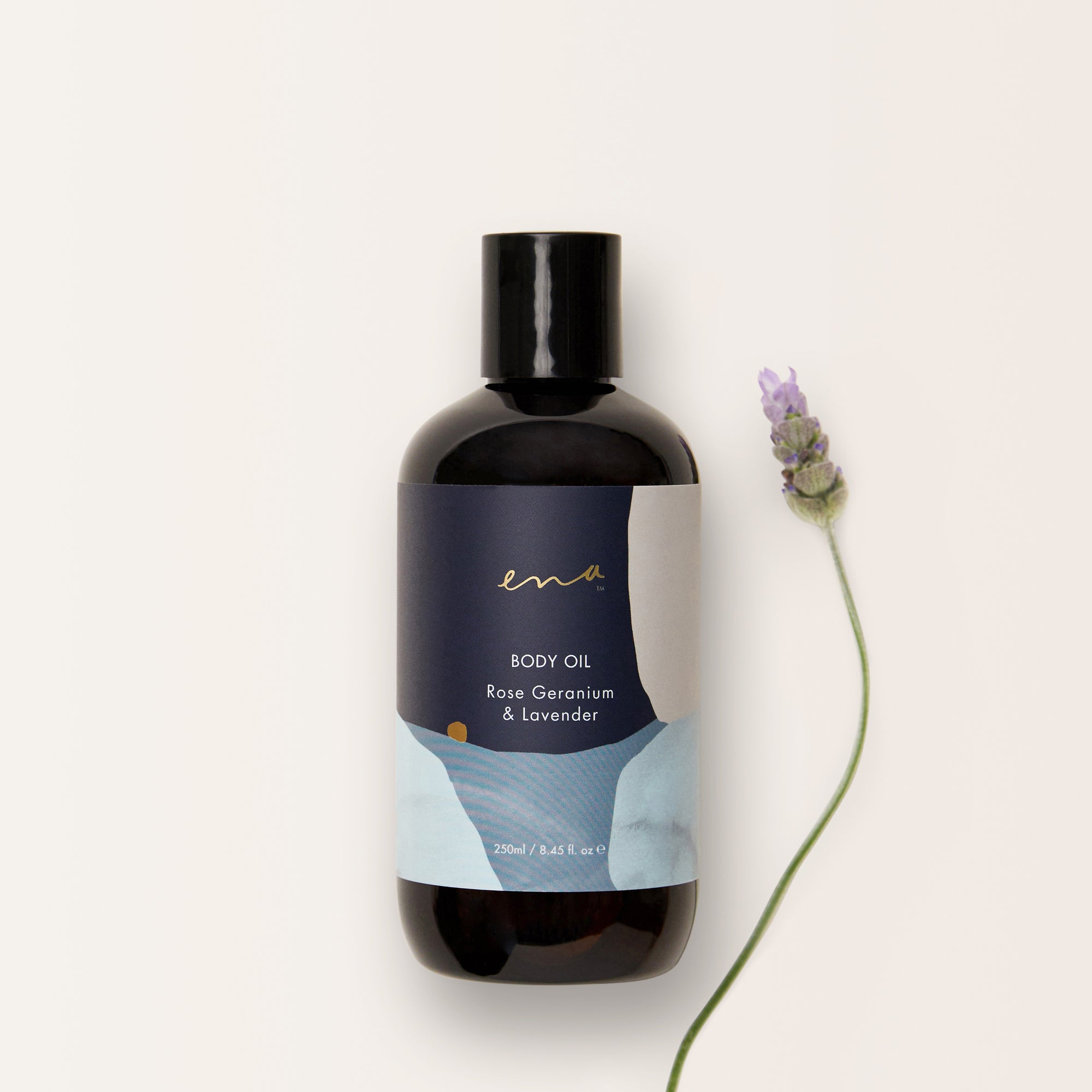 Natural Body Oil (Rose Geranium & Lavender) by Ena - Ivy & Wood