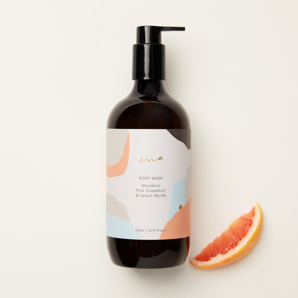 Natural Body Wash (Mandarin, Pink Grapefruit & Lemon Myrtle) by Ena - Ivy & Wood