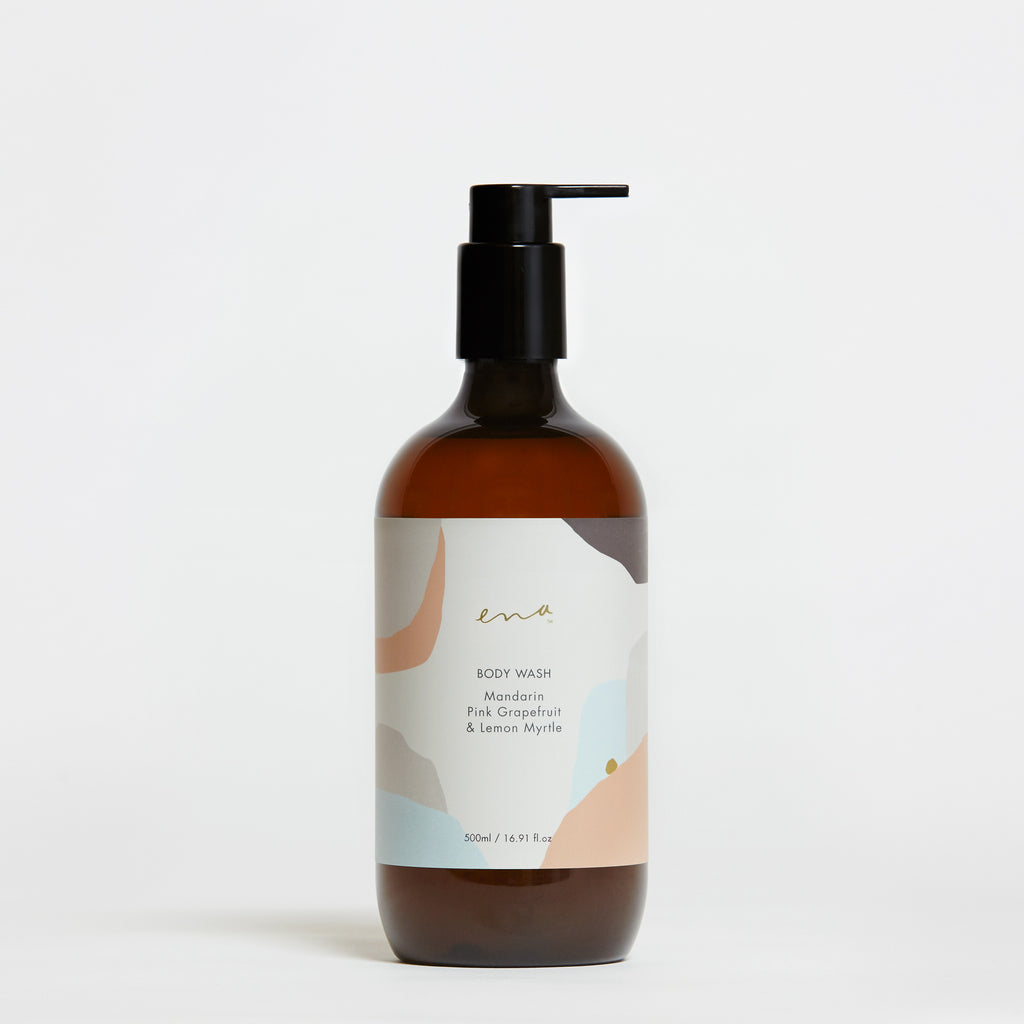 Natural Body Wash (Mandarin, Pink Grapefruit & Lemon Myrtle) by Ena - Ivy & Wood